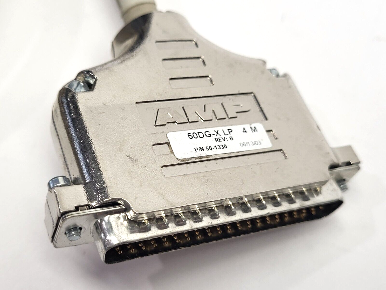 50DG-X LP, 50-1330 Rev. B | AMP 50DG-X LP Connector Cordset 4m 50-Pin Type-D 50-1330 Rev. B - Used - Maverick Industrial Sales