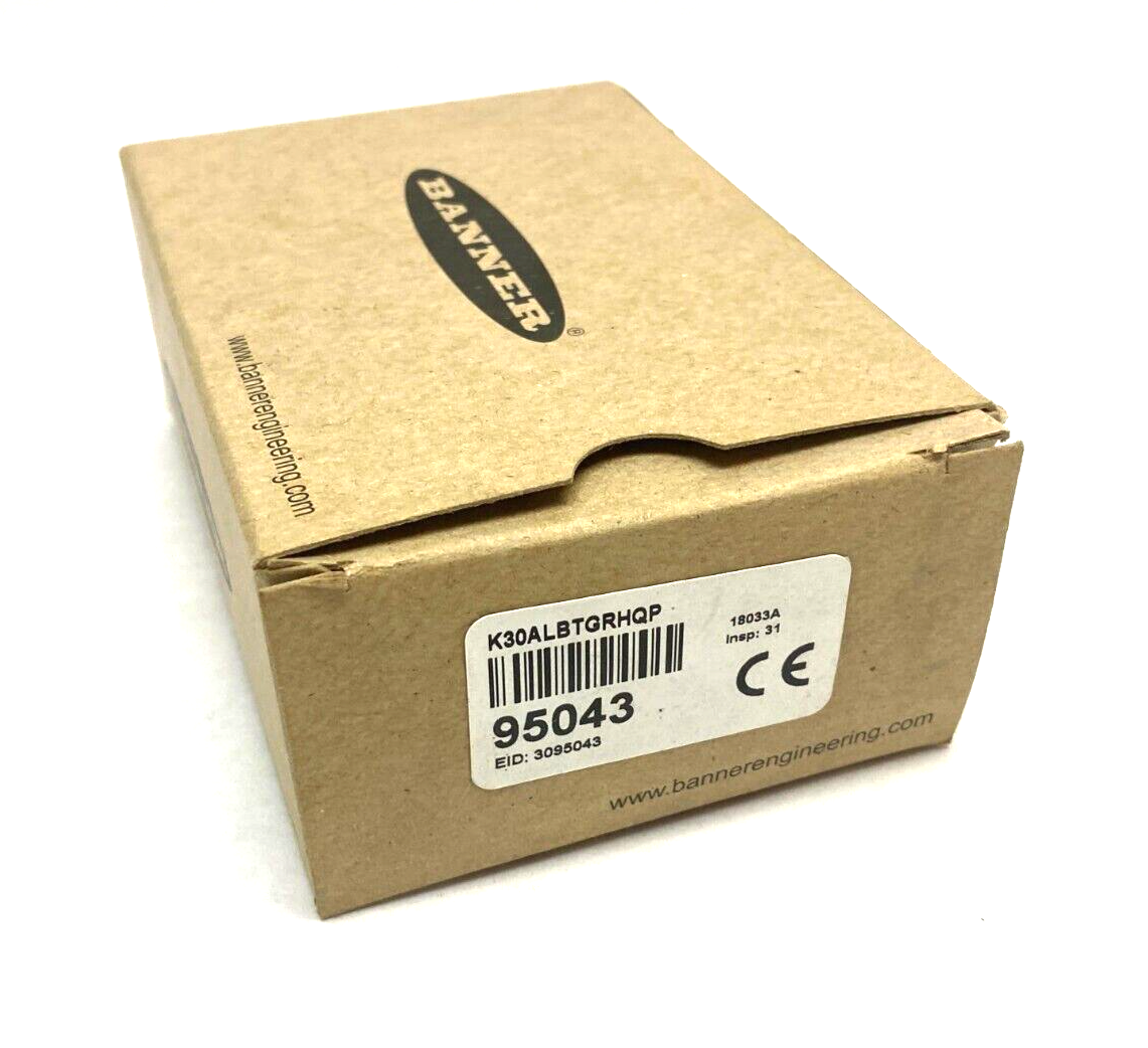 K30ALBTGRHQP, 95043 | Banner K30ALBTGRHQP 2-Color Touch Sensor Green/Red; Latching Output 95043 - New – Open box - Maverick Industrial Sales