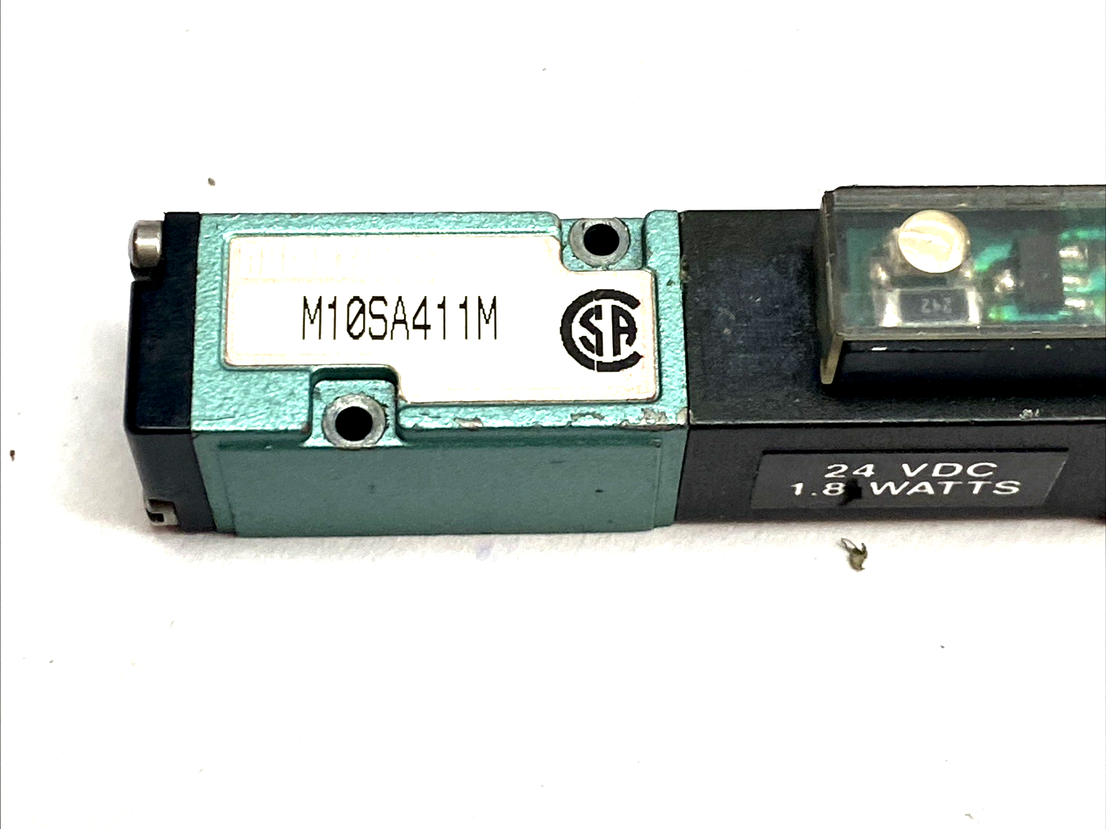 M10SA411M | Numatics Micro Air Solenoid Valve 24VDC 1.8W Manifold Mount - Used - Maverick Industrial Sales