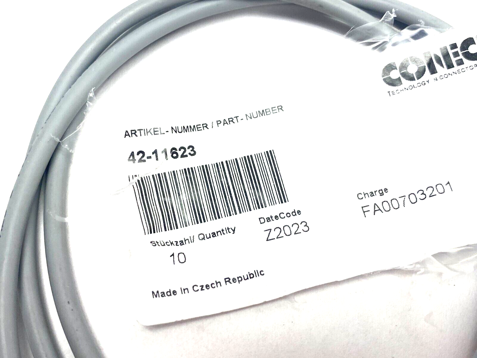 Conec 42-11623 Double-Ended Connection Cordset M8 3-Pin Male to Female - Maverick Industrial Sales