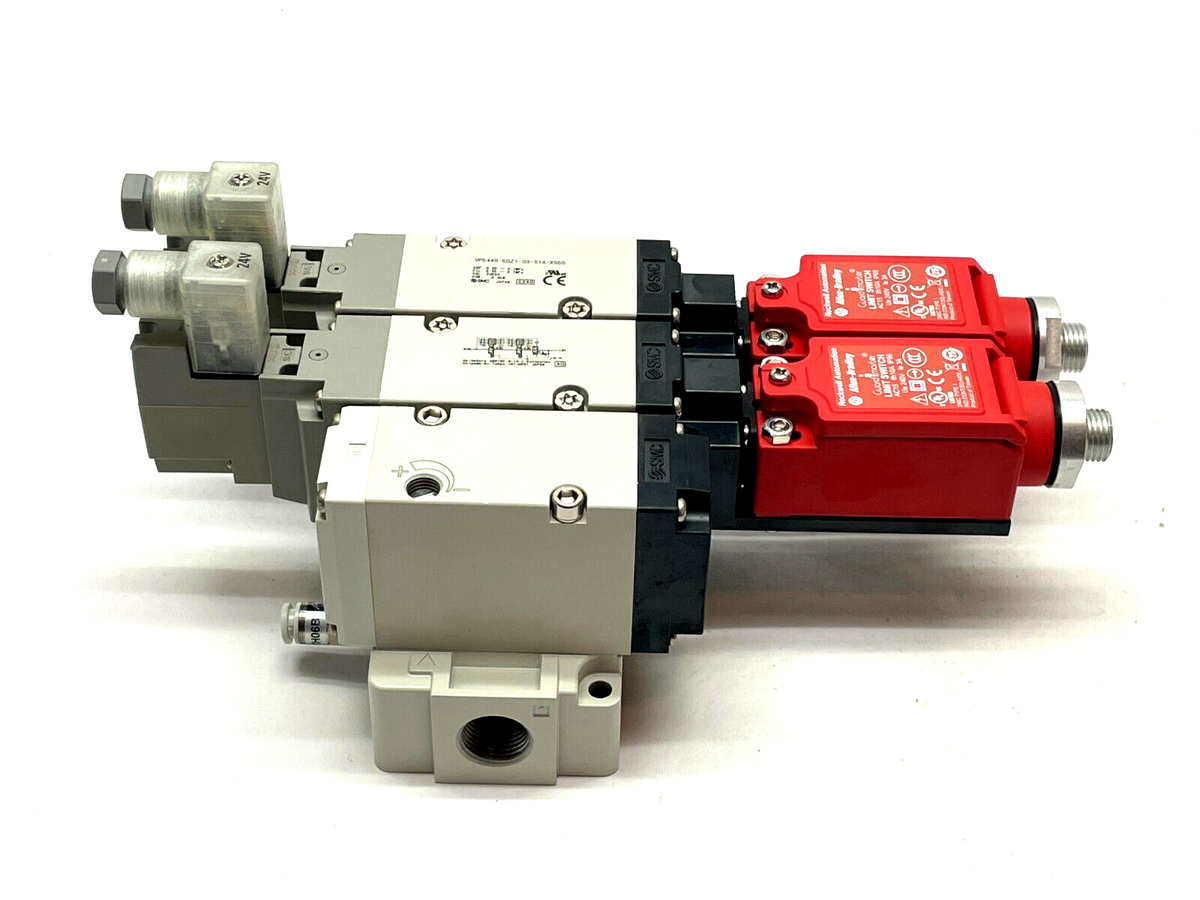 SMC VP544R-5DZ1-03-S1A-X555 Solenoid Valve Assembly 3-Port - Maverick Industrial Sales