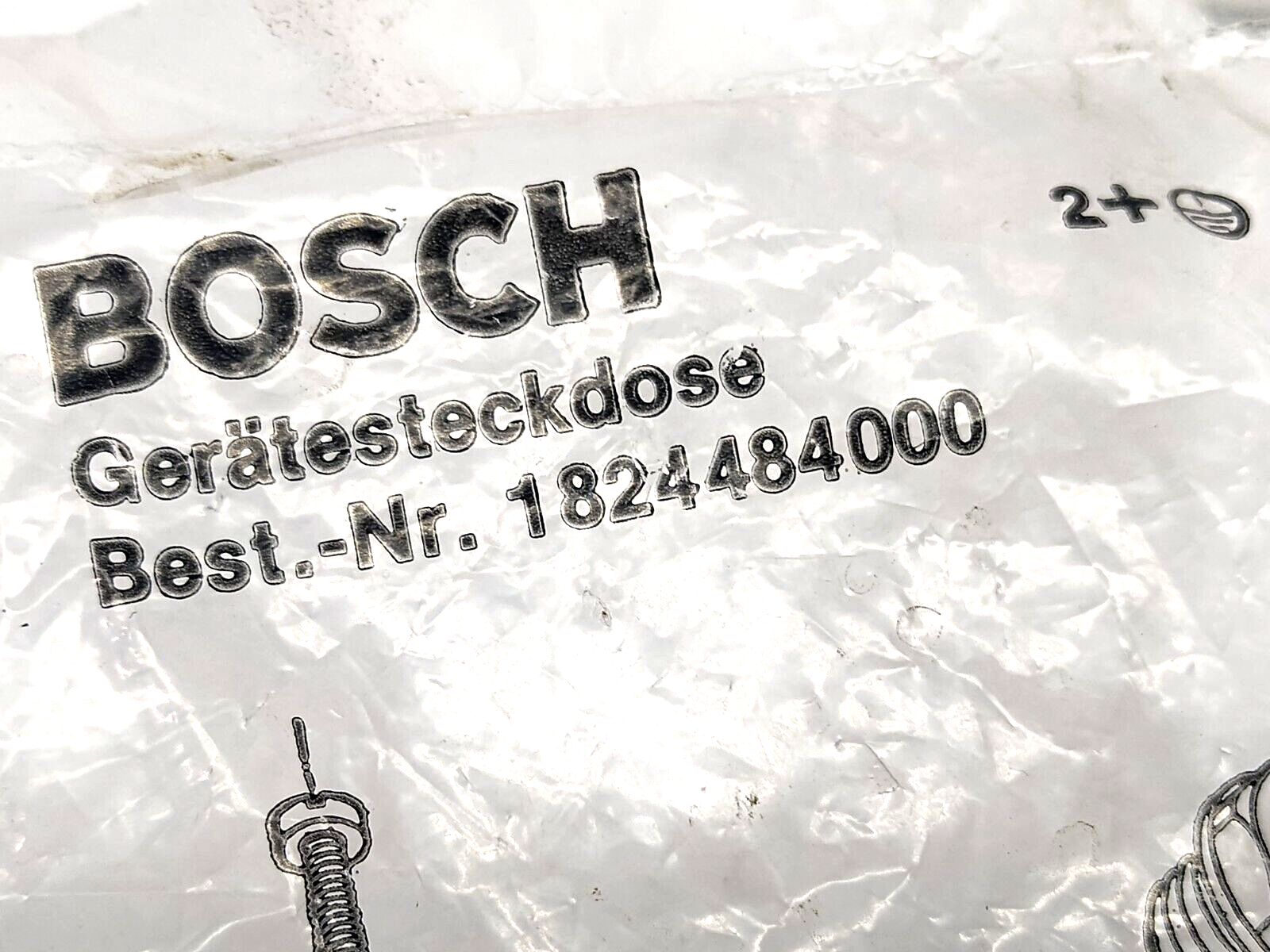 Bosch Rexroth 1824484000 3-Pin DIN Style Connector For Solenoid Valves LOT OF 2 - Maverick Industrial Sales