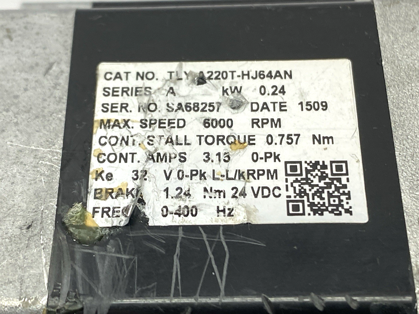 Allen Bradley TLY-A220T-HJ64AN Kinetix AC Servo Motor 230VAC - Maverick Industrial Sales