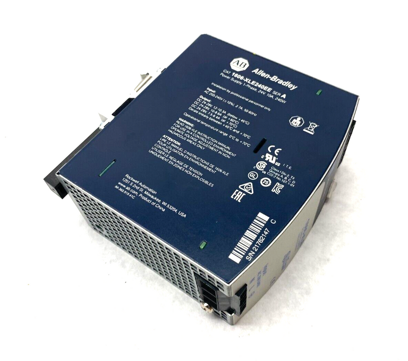 Allen Bradley 1606-XLE240EE Ser. A 1-Phase Power Supply 24V 10A 240W - Maverick Industrial Sales