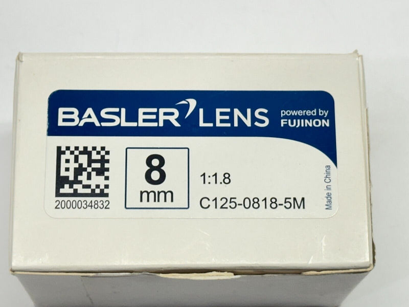 Basler C125-0818-5M Lens With C-Mount f8mm 1:1.8 - Maverick Industrial Sales