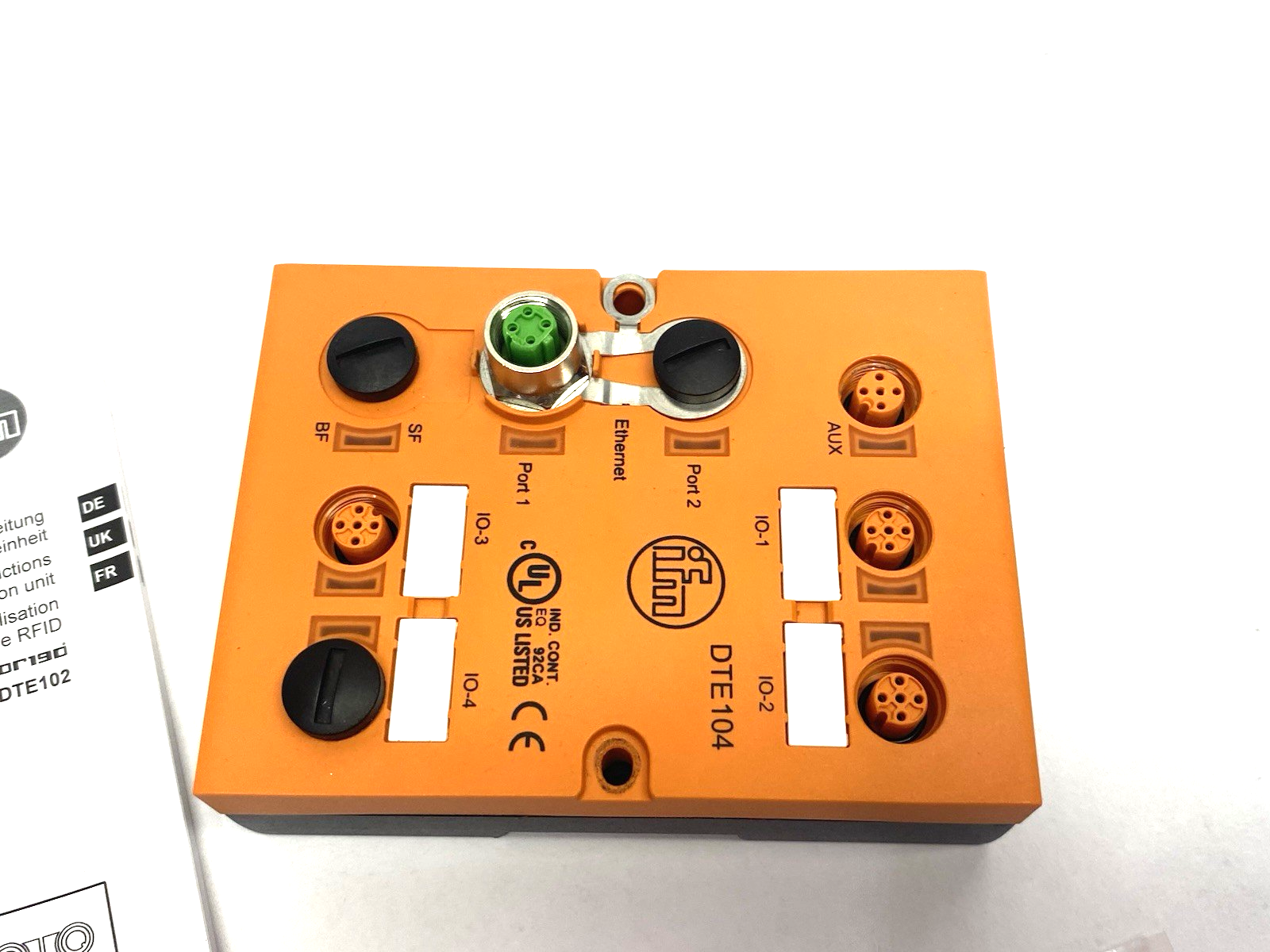 DTE102 | ifm Ethernet/RFID Evaluation Unit LF/HF, 4-Channels, DTELF/HFABRWEIUS00 - New – Open box - Maverick Industrial Sales