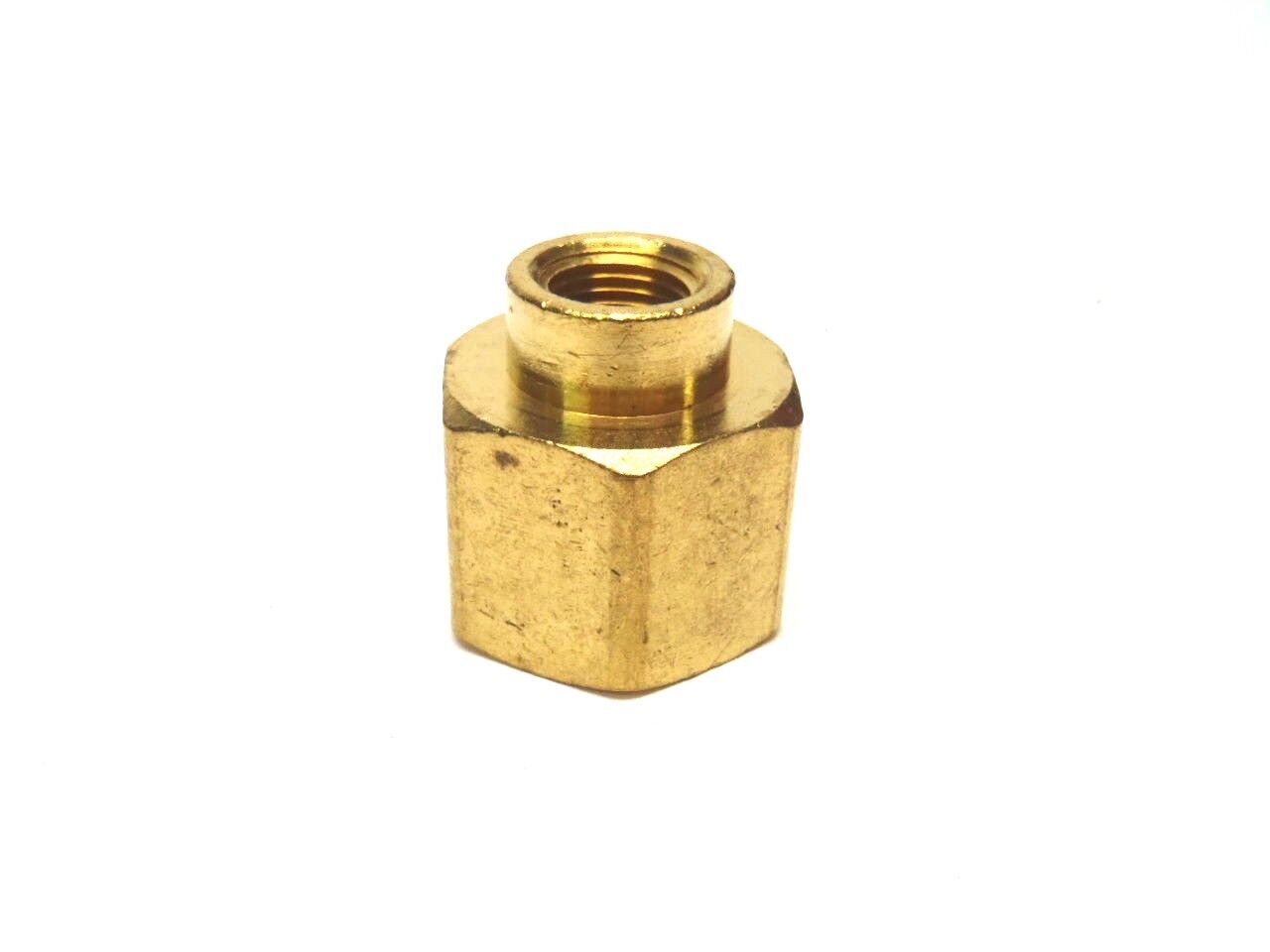 Brass 3/8" to 1/8" Pipe Reducer Female Coupling LOT OF 3 - Maverick Industrial Sales