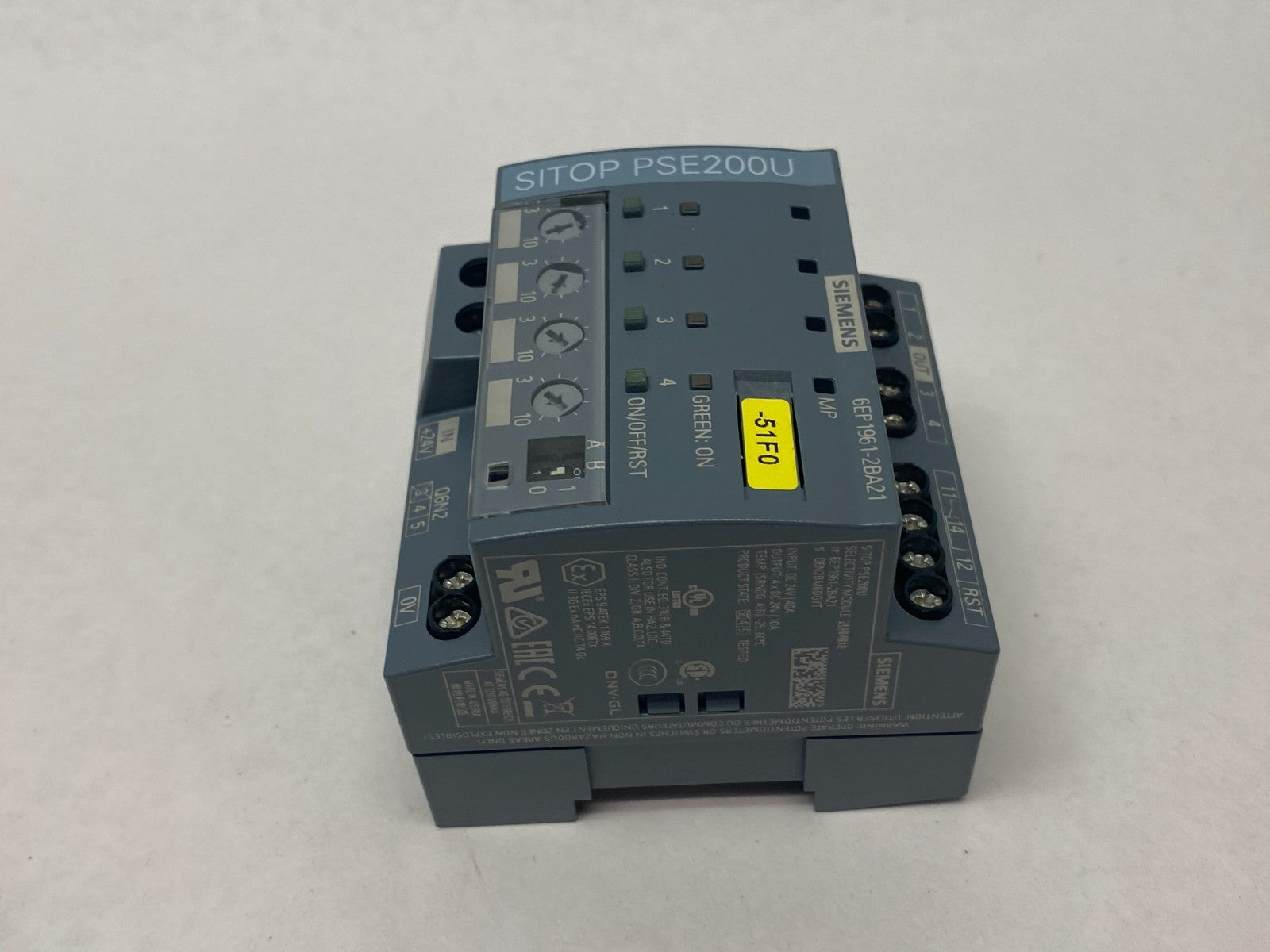 Siemens 6EP1961-2BA21 SITOP PSE200U Selectivity Module 4-Chan. Output 24VDC - Maverick Industrial Sales