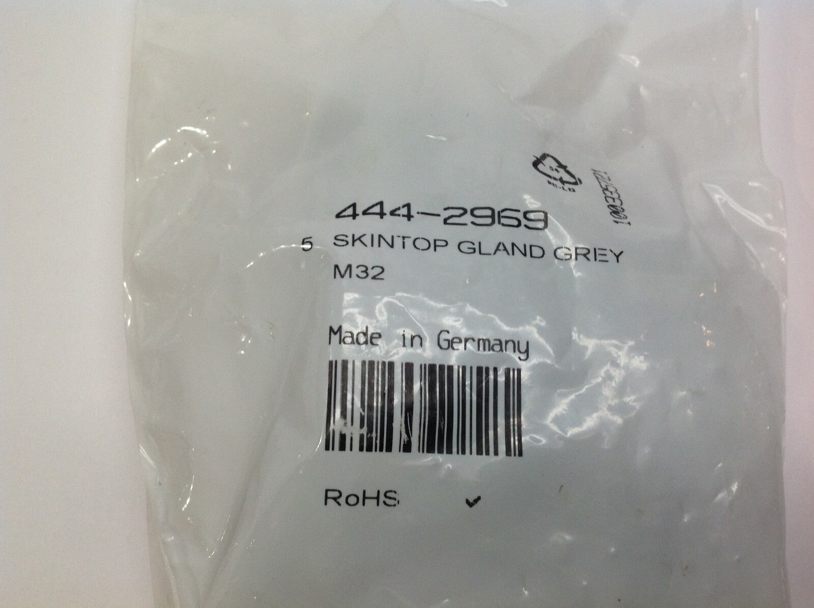 444-2969 Skintop Gland Grey 53111040 Pack of 5 - Maverick Industrial Sales