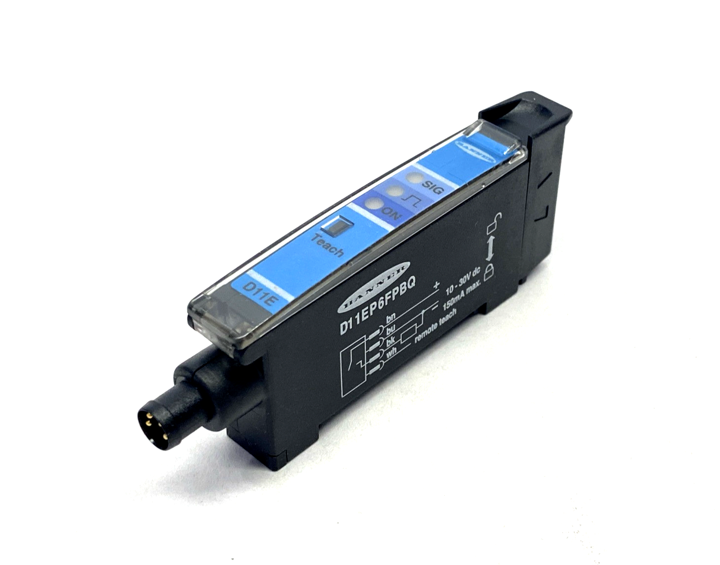 Banner D11EP6FPBQ Blue Plastic Fiber Optic Unit 51170 - Maverick Industrial Sales