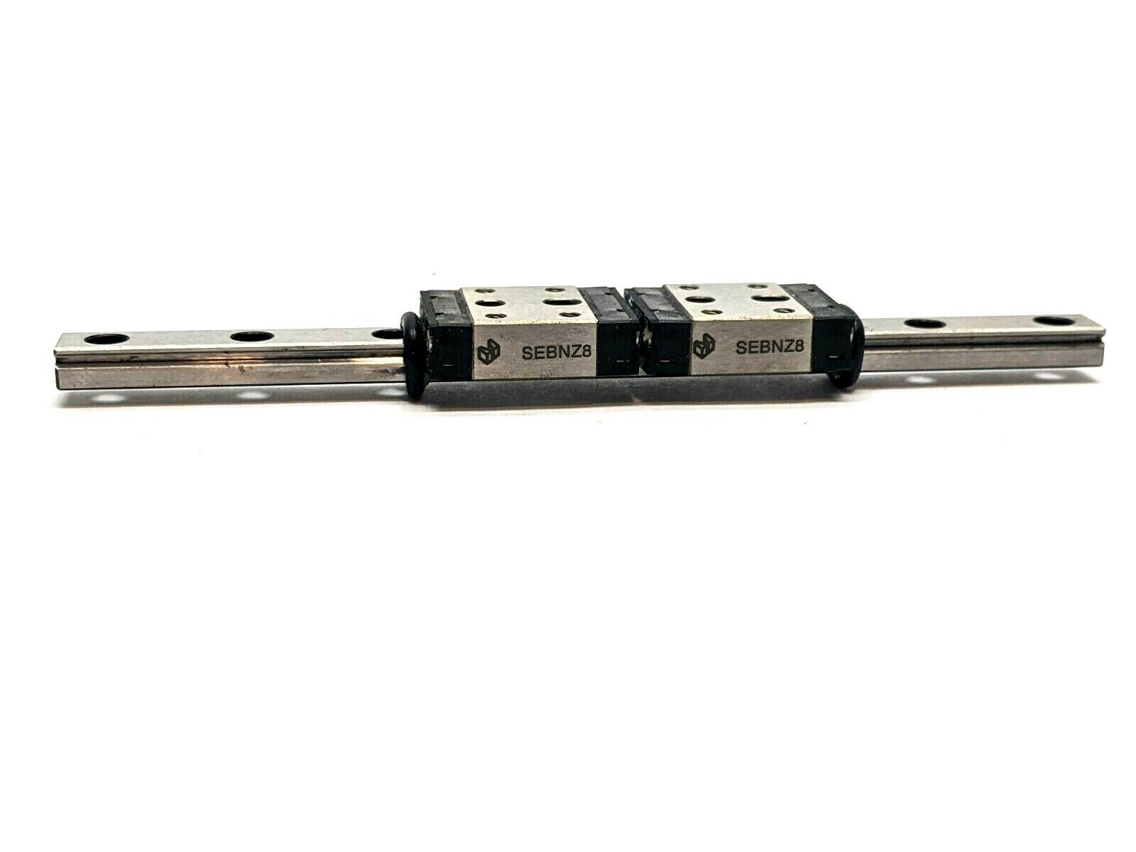 Misumi SSE2BN8-115 Standard Block Miniature Linear Guide w/ Dowel Holes - Maverick Industrial Sales