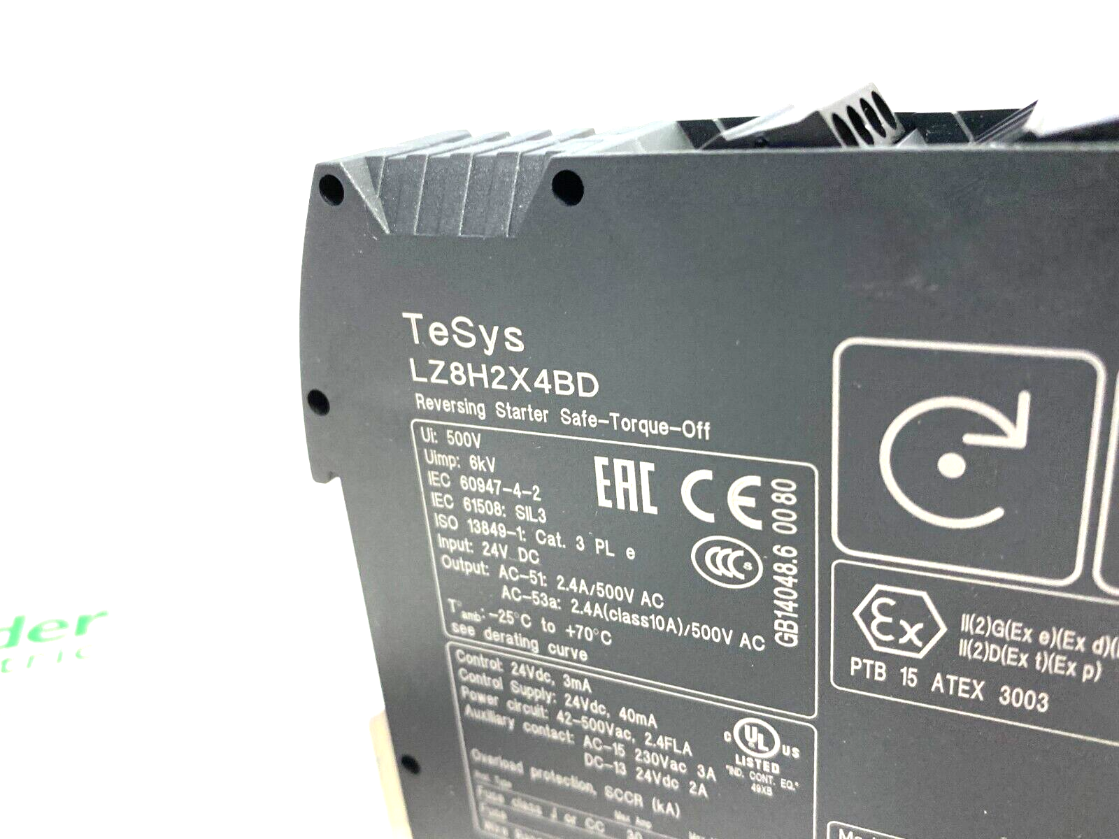 Schneider Electric LZ8H2X4BD TeSys Reversing Stater Safe-Torque-Off 24VDC - Maverick Industrial Sales