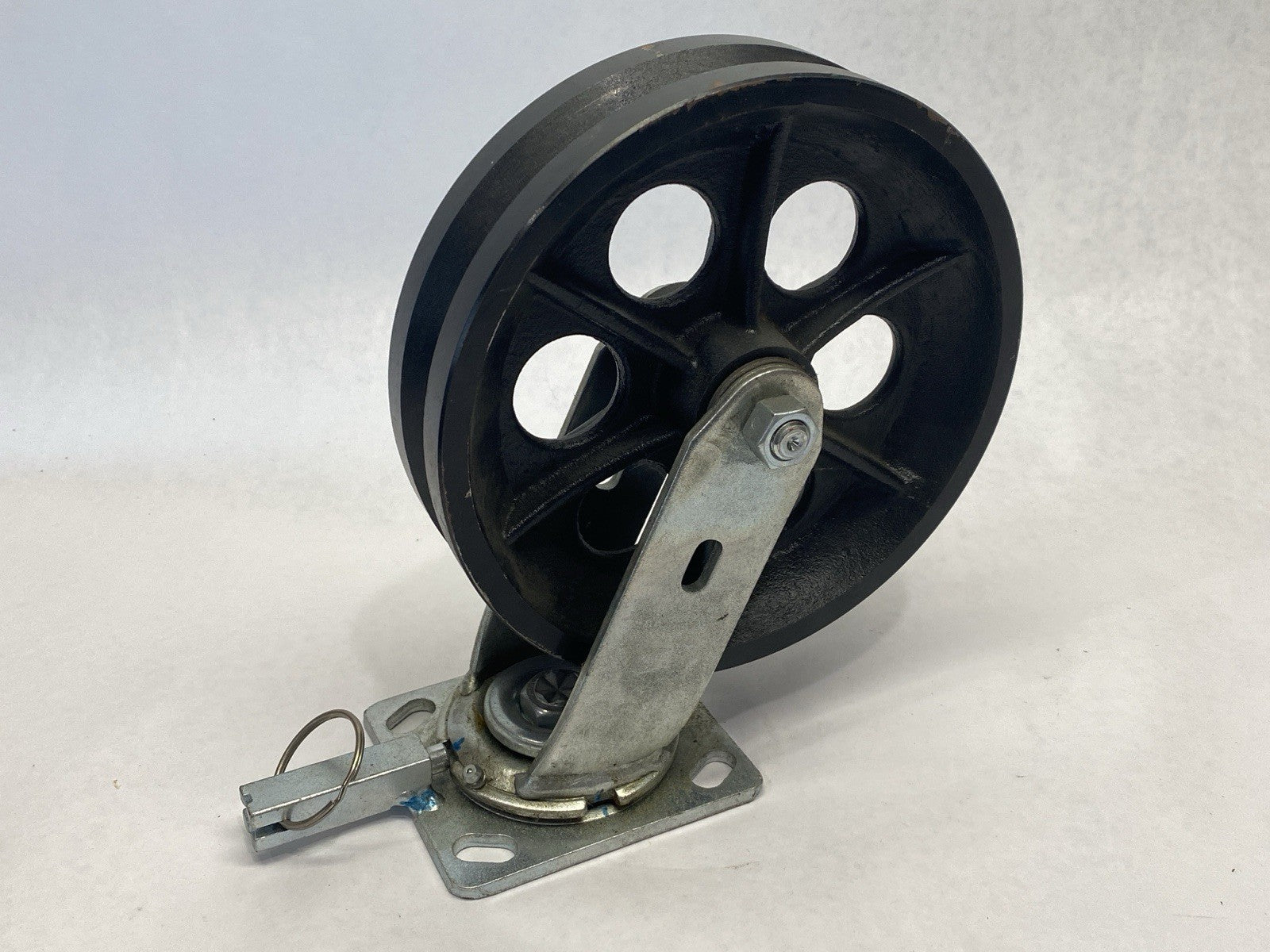 Were Always Around Heavy Duty Caster 8" Cast Iron Locking Swivel - Used - Maverick Industrial Sales