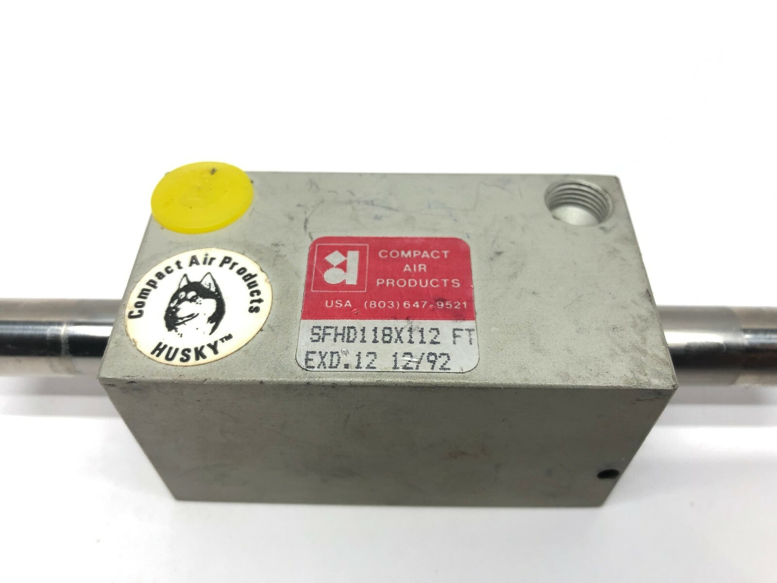 SFHD118x112 FT | Compact Air Products SFHD118X112 FT Pneumatic Double Cylinder, 1-3/8" Stroke - Used - Maverick Industrial Sales
