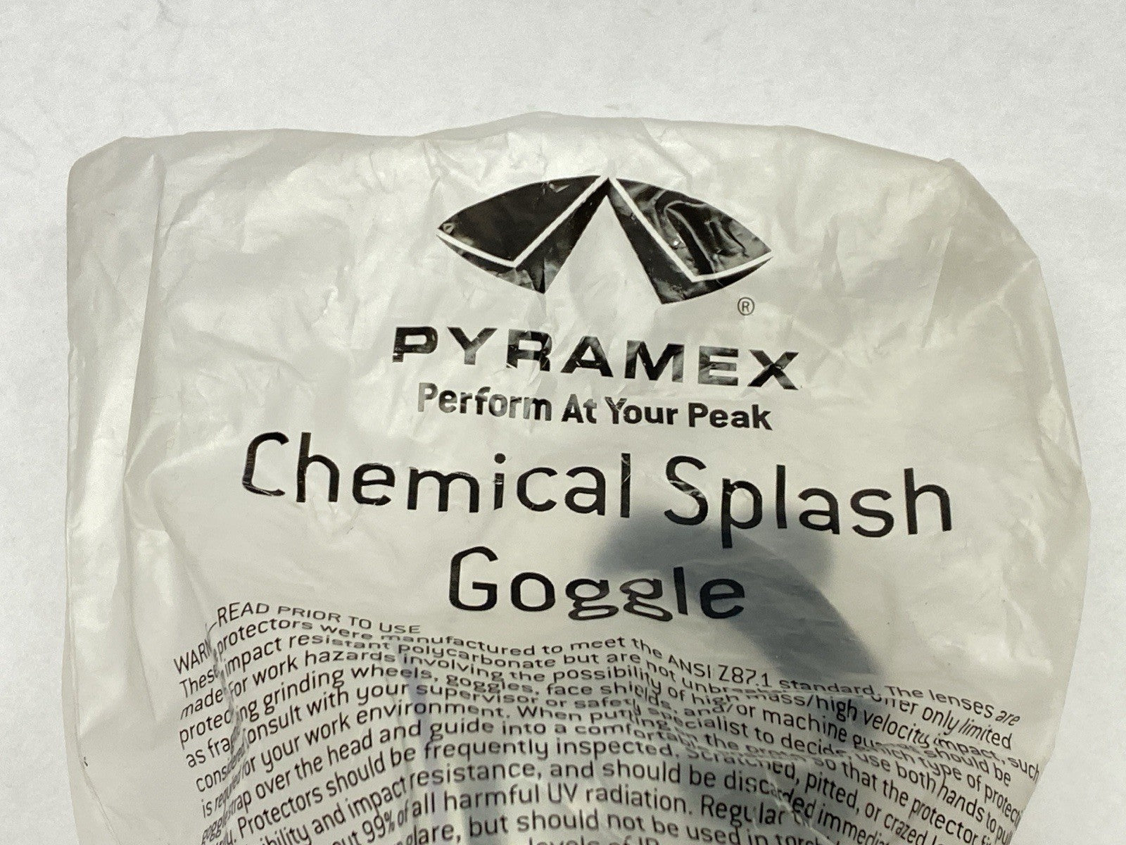 G204 | Pyramex Chemical Splash Goggle Clear LOT OF 5 - New - Maverick Industrial Sales