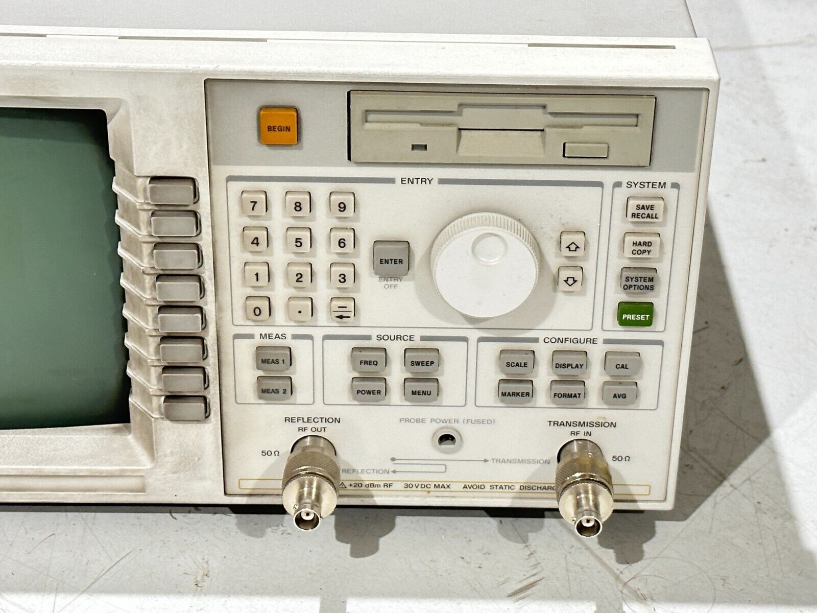 Agilent 8712ET RF Network Analyzer 300kHz - 1300MHz w/ EEPROM, ERROR/BAD SWITCH - Maverick Industrial Sales