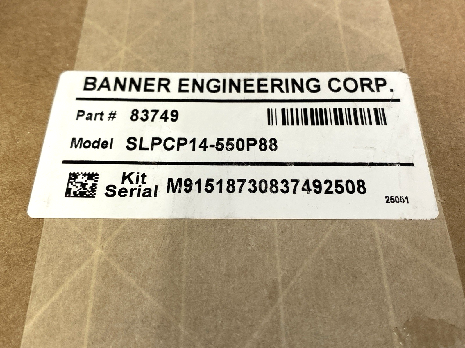 SLPCP14-550P88 | Banner Safety Light Curtain Emitter & Receiver Pair Type 4 83749 - New – Open box - Maverick Industrial Sales