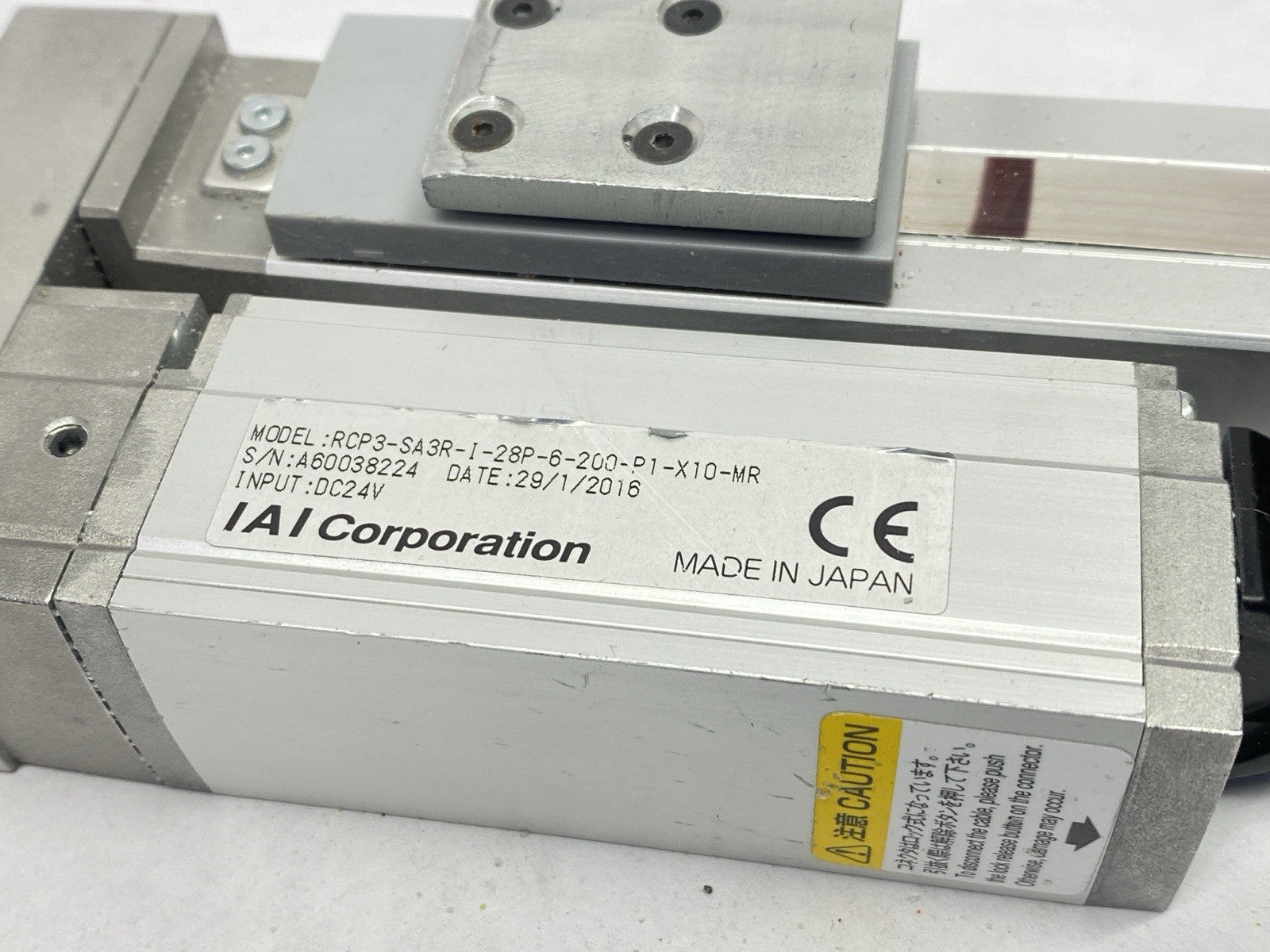 RCP3-SA3R-I-28P-6-200-P1-X10-MR | IAI ROBO Cylinder 200mm Stroke w/ CB-PCS-MPA100 - For parts or not working - Maverick Industrial Sales