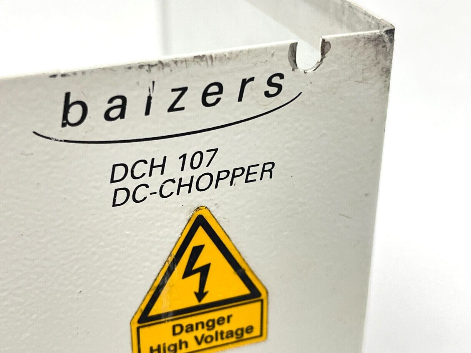 Balzers BGM47126 DCH 107 DC-Chopper BAD FITTINGS - Maverick Industrial Sales