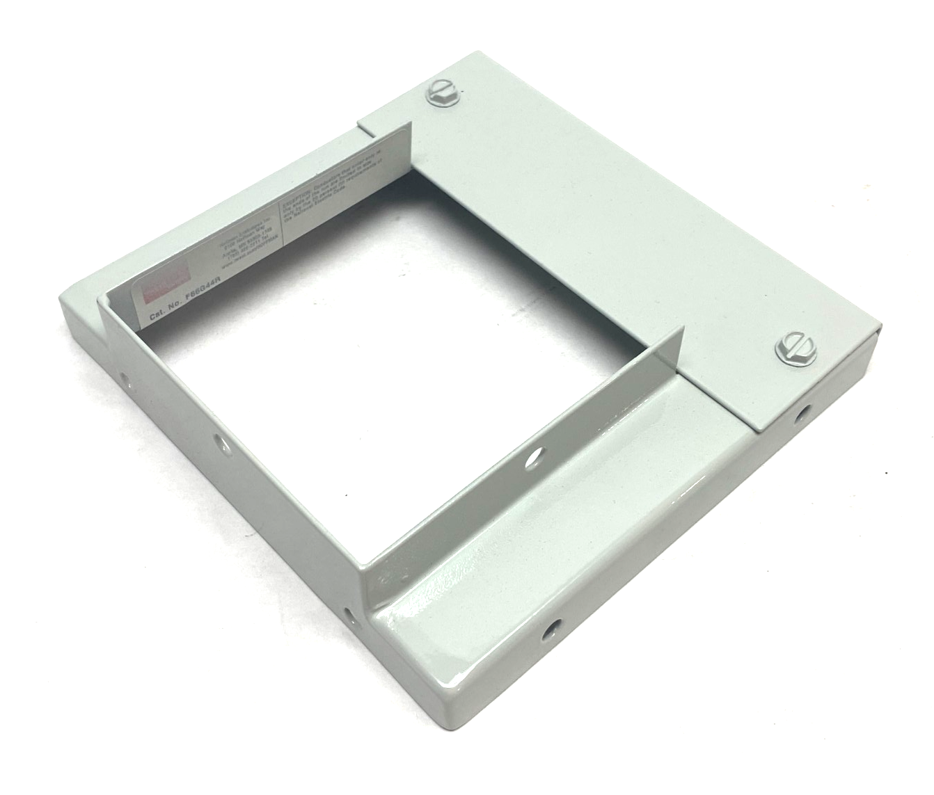 F66G44R | Hoffman nVent Reducer Plate PAINTED WHITE 6" x 6" to 4" x 4" - New – Open box - Maverick Industrial Sales