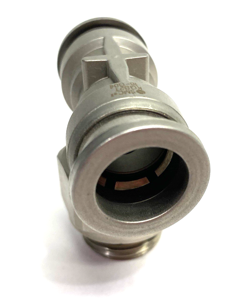 KQB2T16-G04 | SMC Metal Branch Tee Swivel Fitting 16mm OD Tube - New – Open box - Maverick Industrial Sales