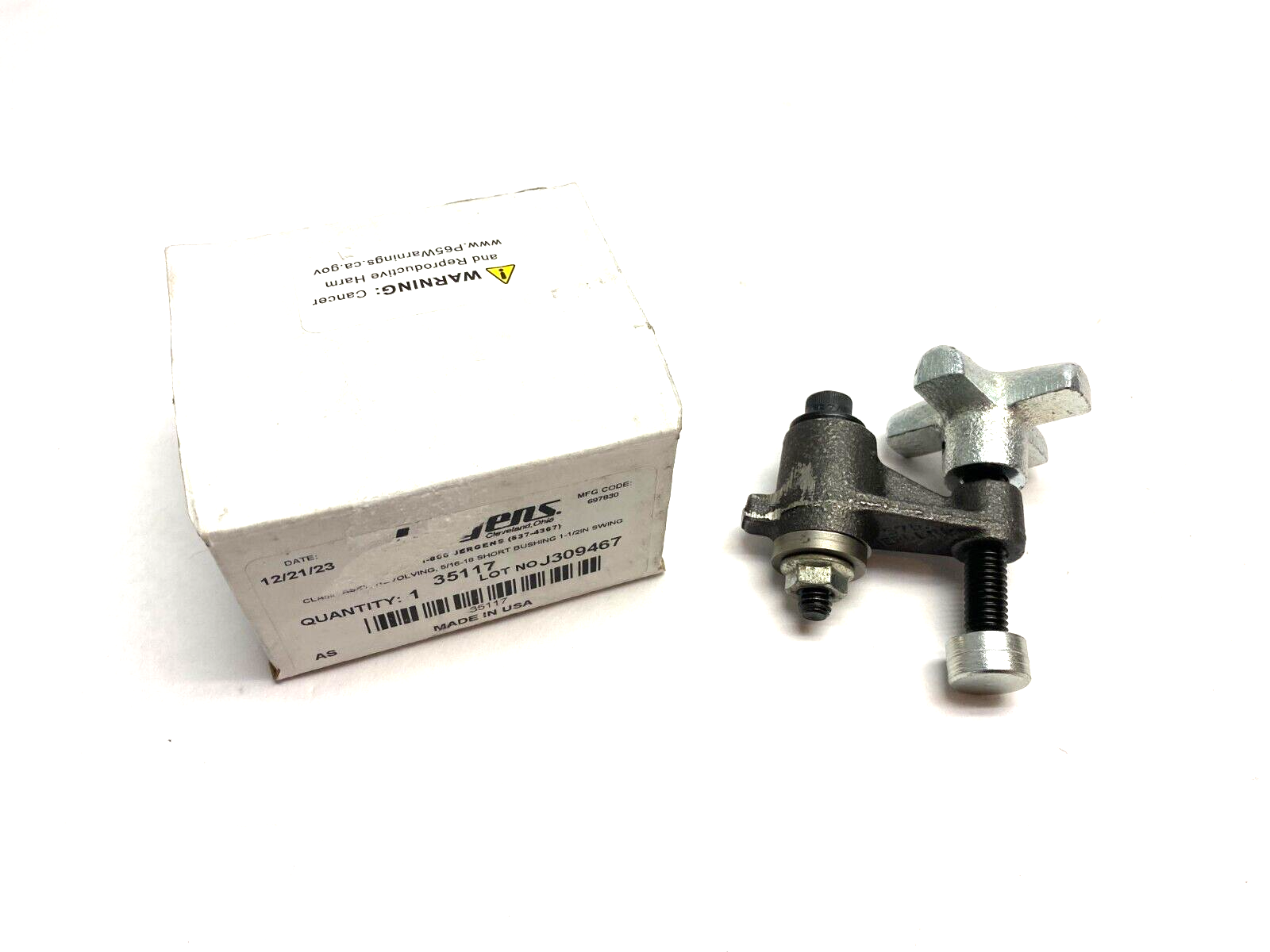 Jergens 35117 Revolving Clamp Assembly 5/16-18 Short Bushing, 1-1/2" Swing - Maverick Industrial Sales