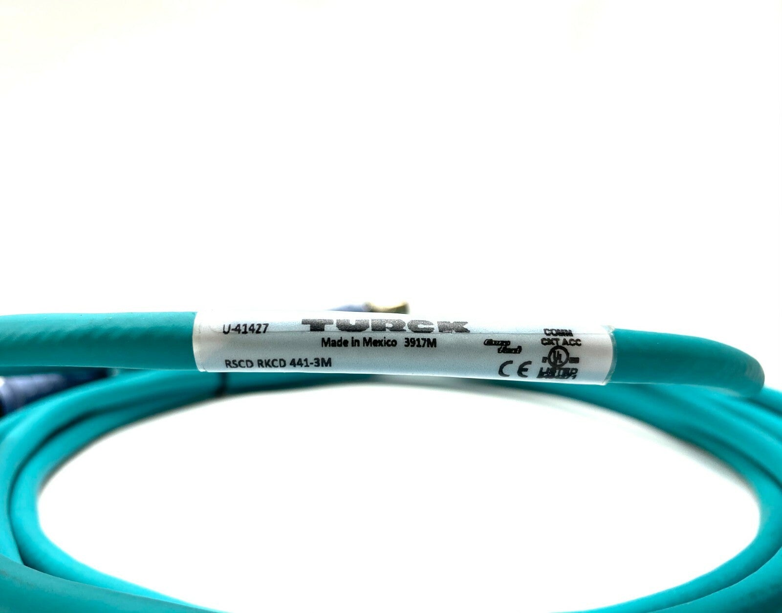 Turck RSCD RKCD 441-3M Cordset Network 4 Pin Male / Female U-41427 - Maverick Industrial Sales