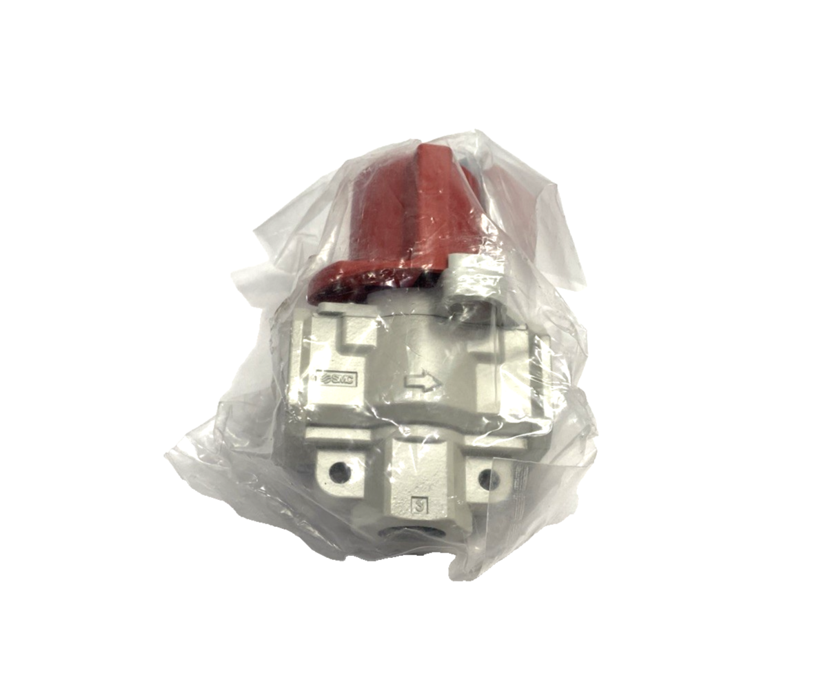 SMC VHS30-N03A-Z 3-Port Manual Pneumatic Lockout Valve 3/8" NPT - Maverick Industrial Sales