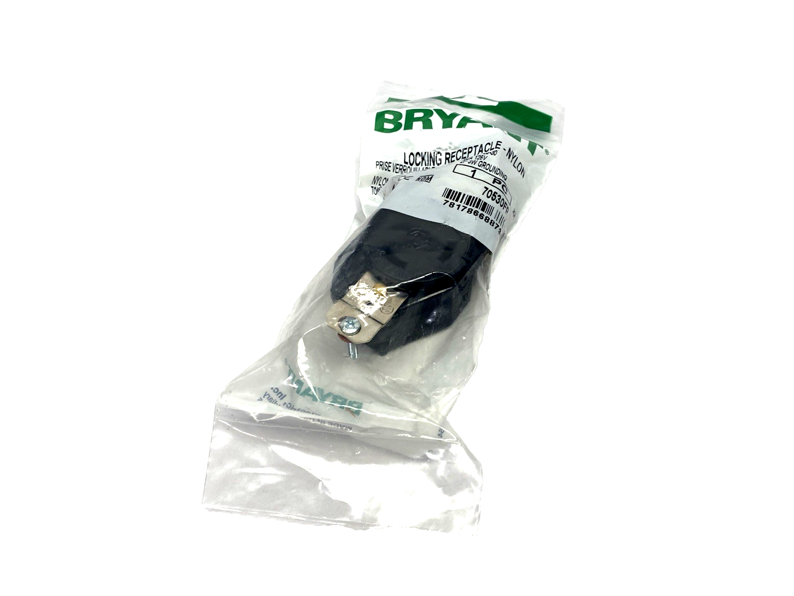 70530FR | Bryant Locking Flush Receptacle, 30A 125V, 2-Pole L5-30R LOT OF 2 - New - Maverick Industrial Sales