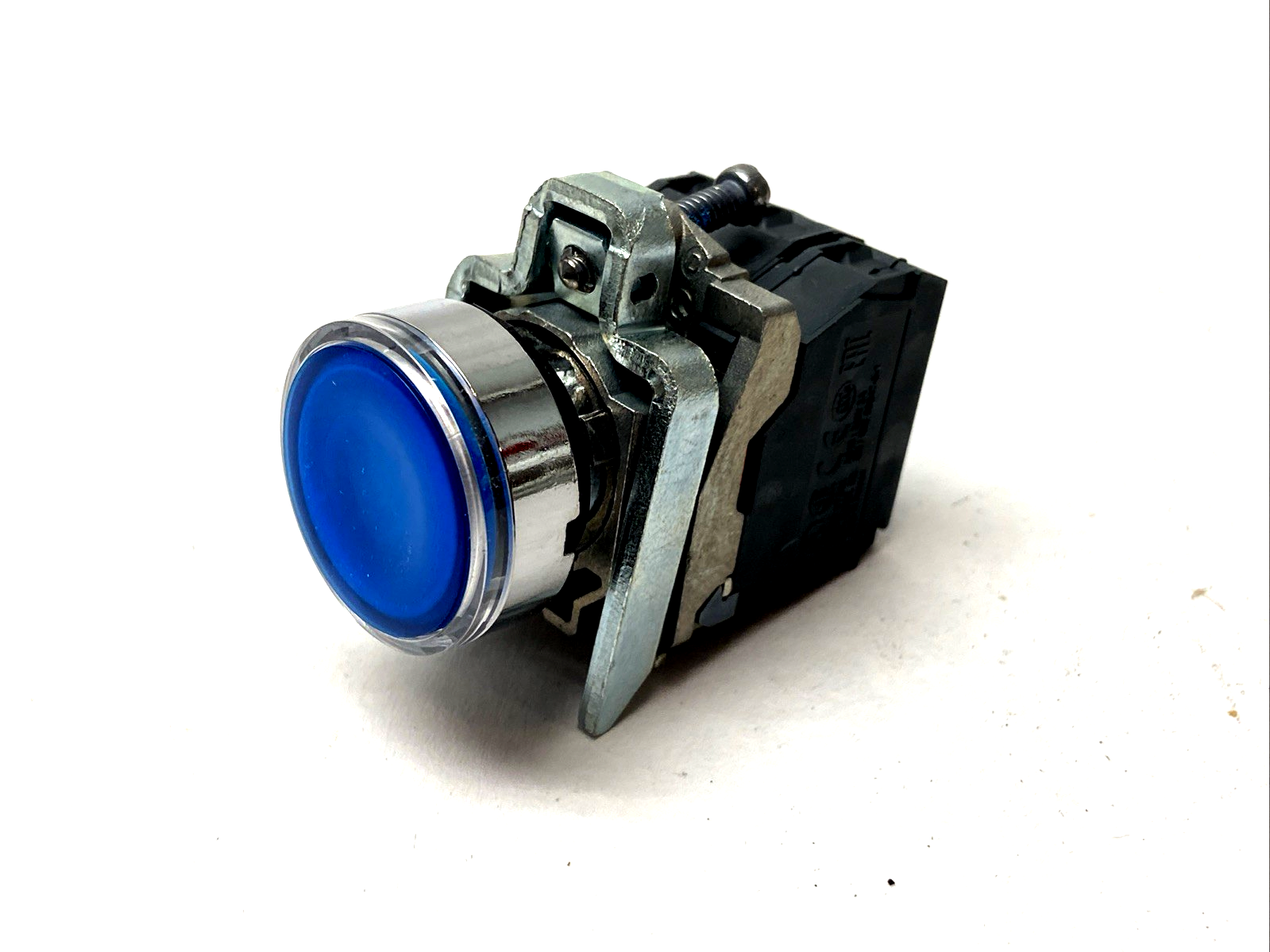 Schneider Electric XB4BW36B5 Illuminated Push Button 22mm Blue 1NO+1NC 24V AC DC - Maverick Industrial Sales