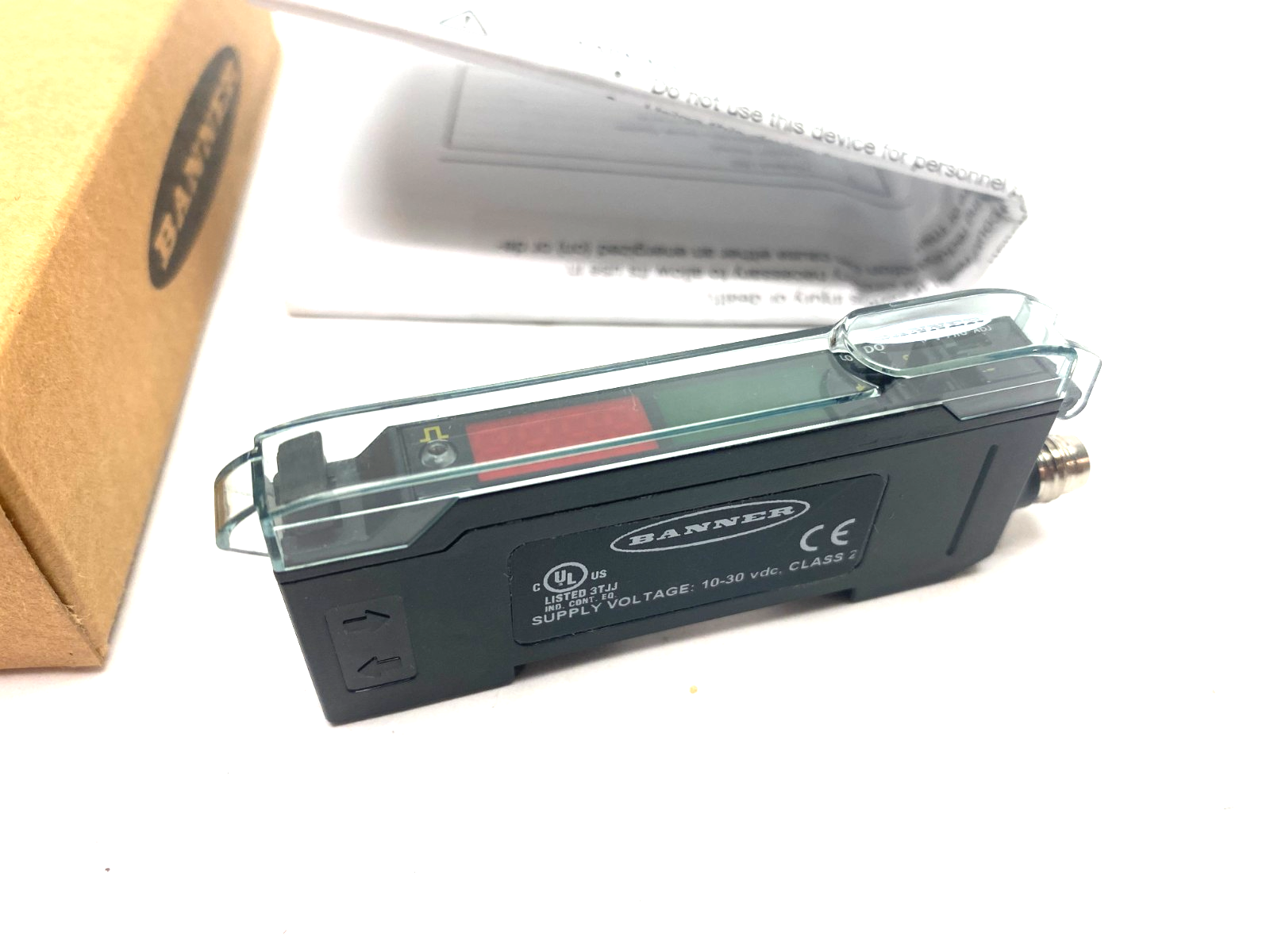 Banner DF-G1-PS-Q7 Expert Dual Display Fiber Amplifier 4-pin M8 Inte. QD 19359 - Maverick Industrial Sales