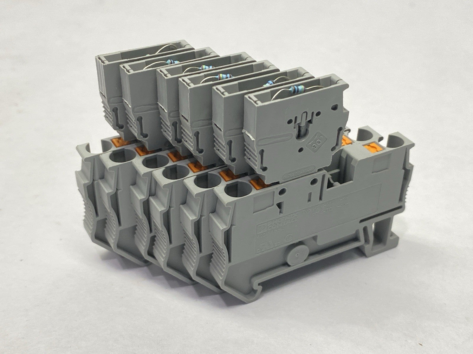PT 4-MT | Phoenix Contact Knife Disconnect Terminal Block 3211933 w/ P-CO LOT OF 6 - Used - Maverick Industrial Sales