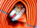 50R425OG 5" Orange Industrial Rubber Supply Hose 25FT Storz Couplings, 200PSI - Maverick Industrial Sales