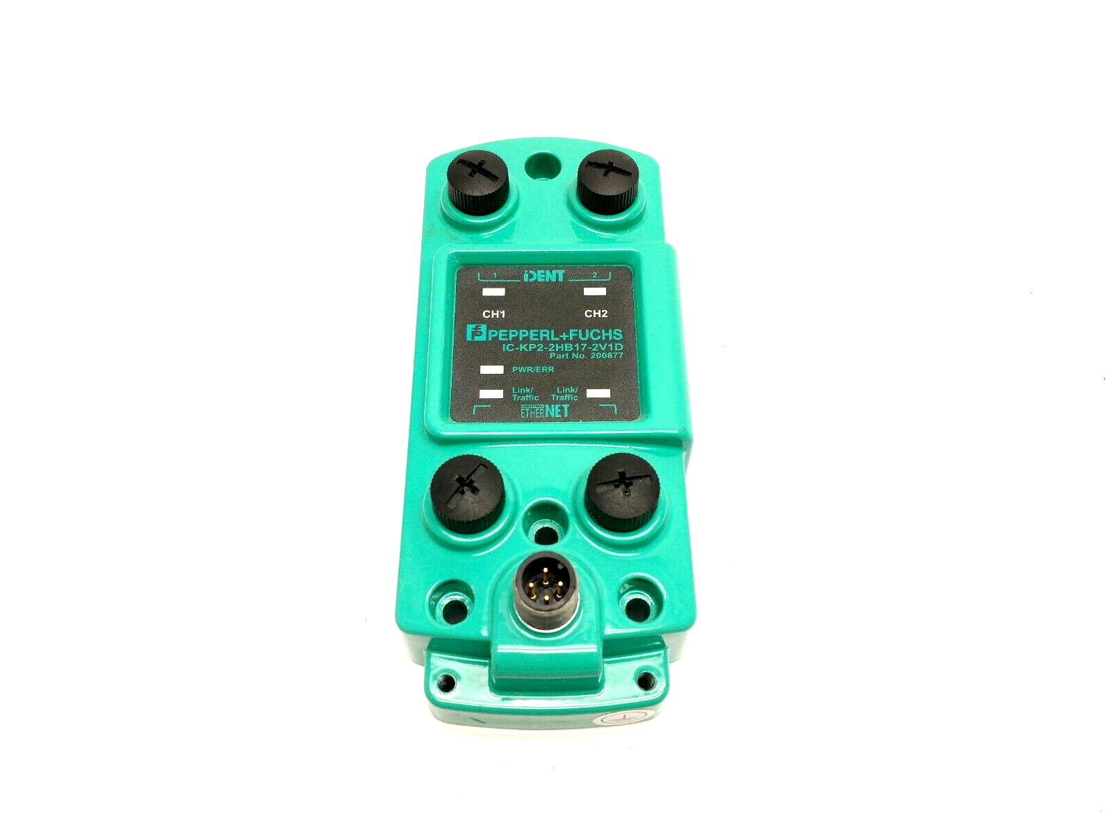IC-KP2-2HB17-2V1D, 200877 | Pepperl+Fuchs IC-KP2-2HB17-2V1D iDENT Compact Control Interface Unit 200877 - For parts or not working - Maverick Industrial Sales