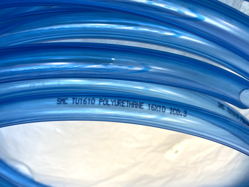 SMC TU1610 Blue Polyurethane Tubing 16mm OD x 10mm ID CUT TO 50' - Maverick Industrial Sales