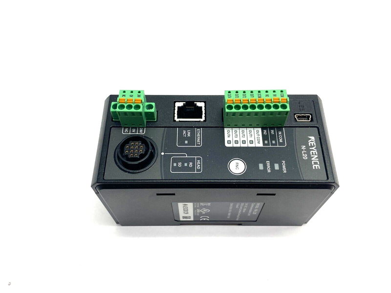 Keyence N-L20 Ethernet Connection Communication Unit 380mA 24VDC - Maverick Industrial Sales