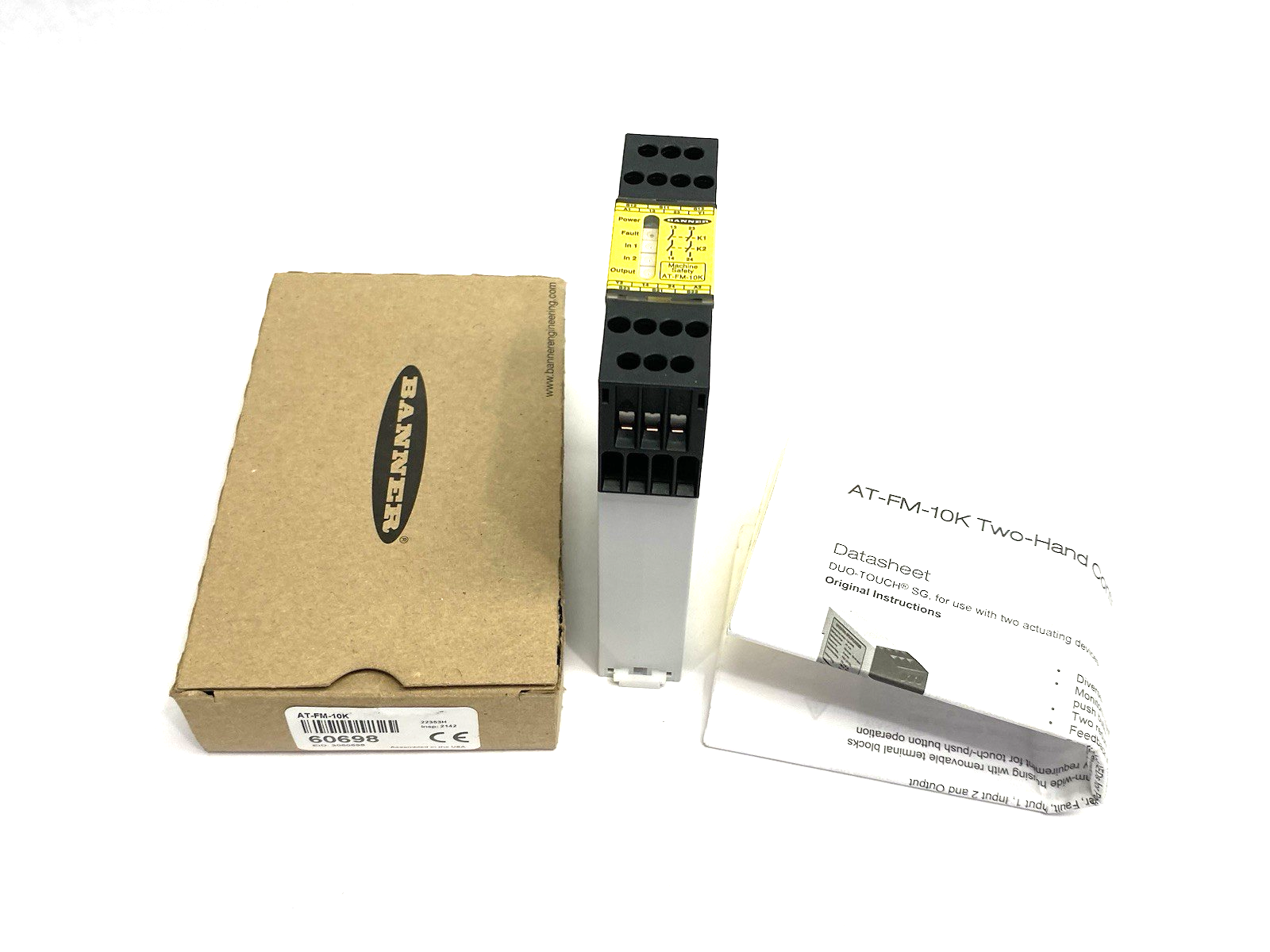 AT-FM-10K | Banner DUO-TOUCH Two-Hand Control Module 60698 - New – Open box - Maverick Industrial Sales