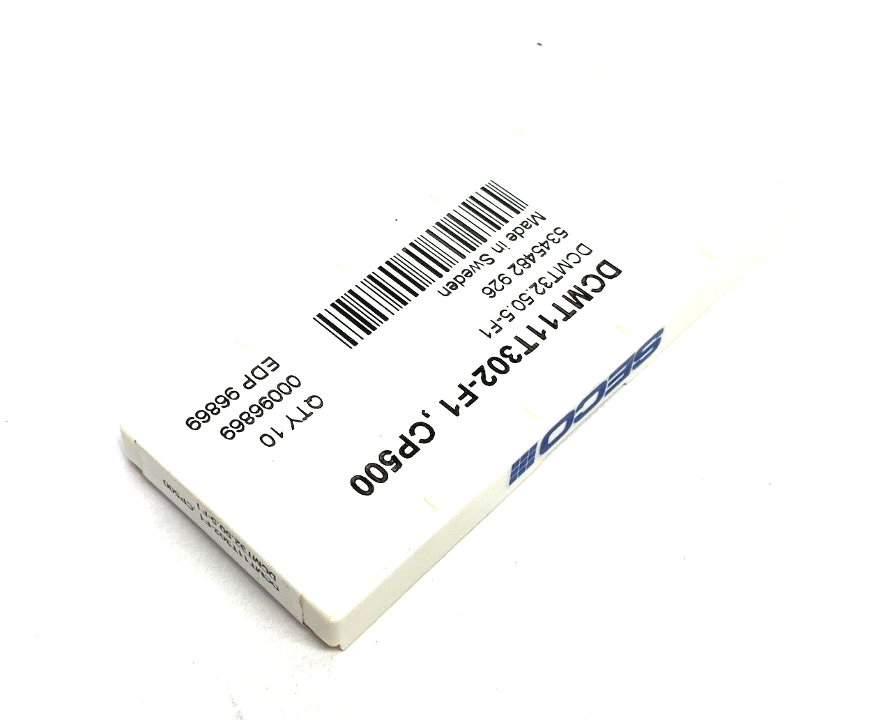 00096869 | Seco DCMT11T302-F1 CP500 Turning Insert DCMT32.50.5-F1 CP500 PKG OF 10 - New - Maverick Industrial Sales