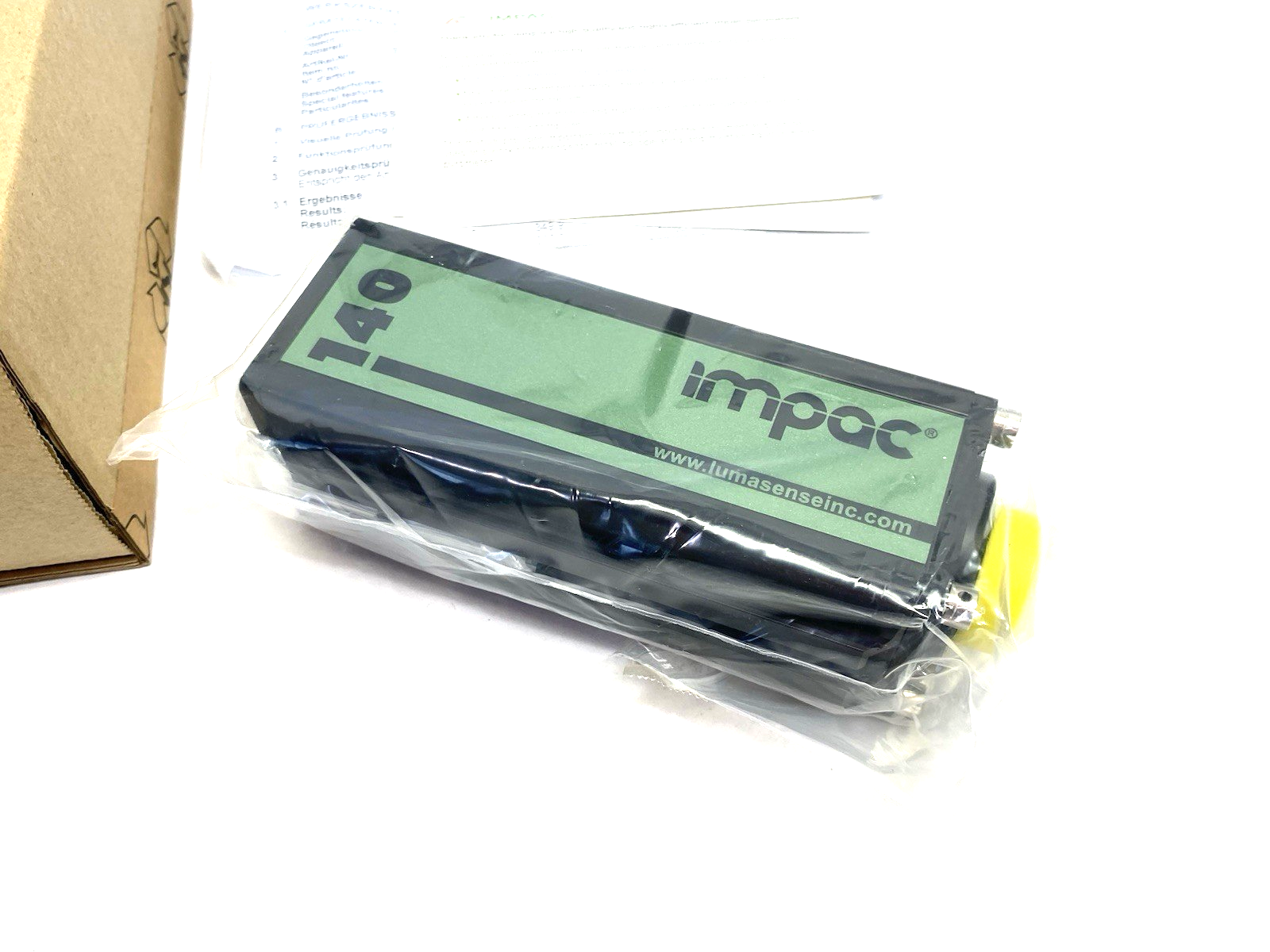 3875300 | LumaSense IMPAC IGA 140 Digital Pyrometer 300 to 1300°C Non-Contact - New – Open box - Maverick Industrial Sales