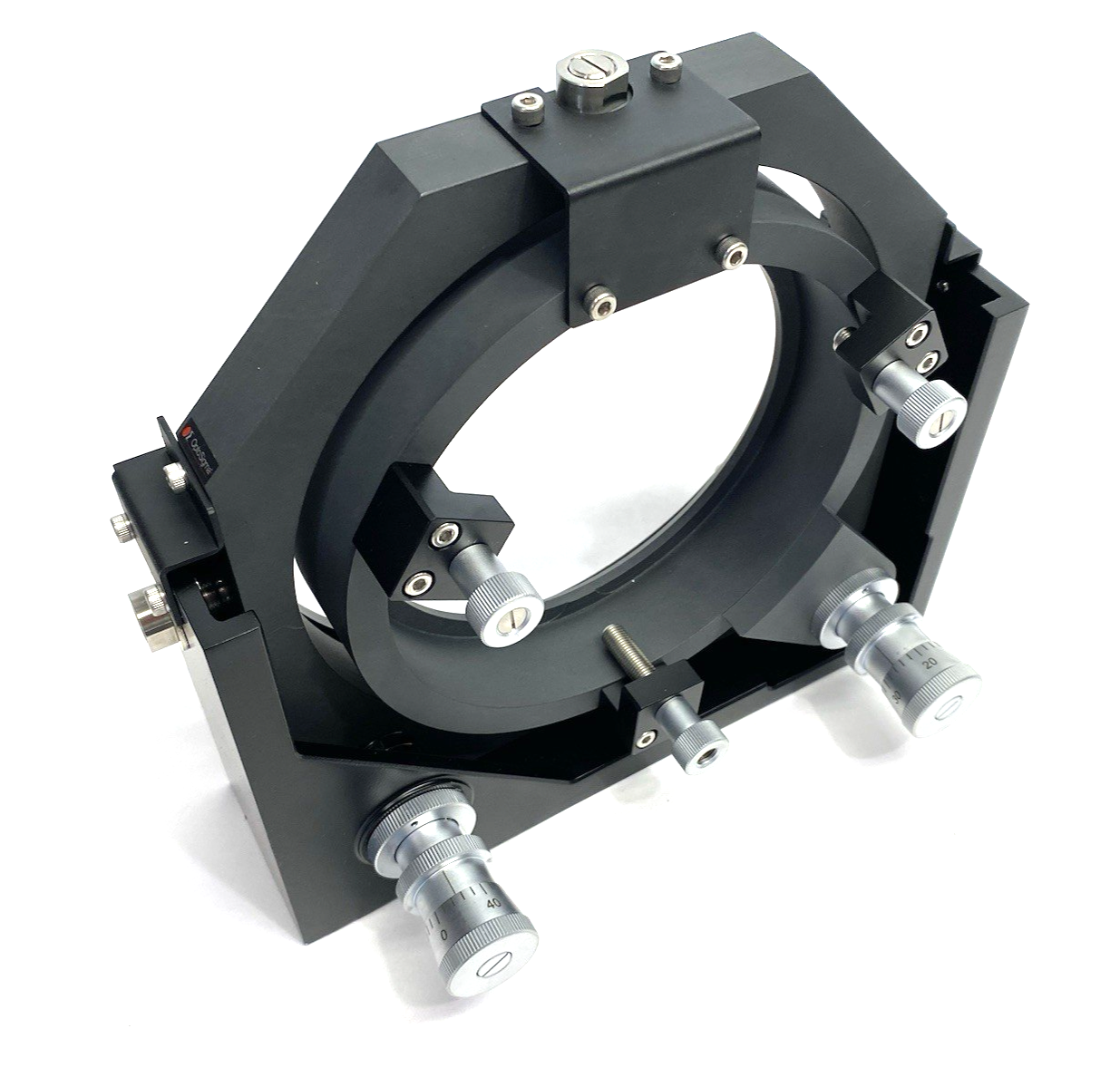 MDH-150 | OptoSigma Extra-Large Precision Gimbal Mirror Holder 150mm - New – Open box - Maverick Industrial Sales