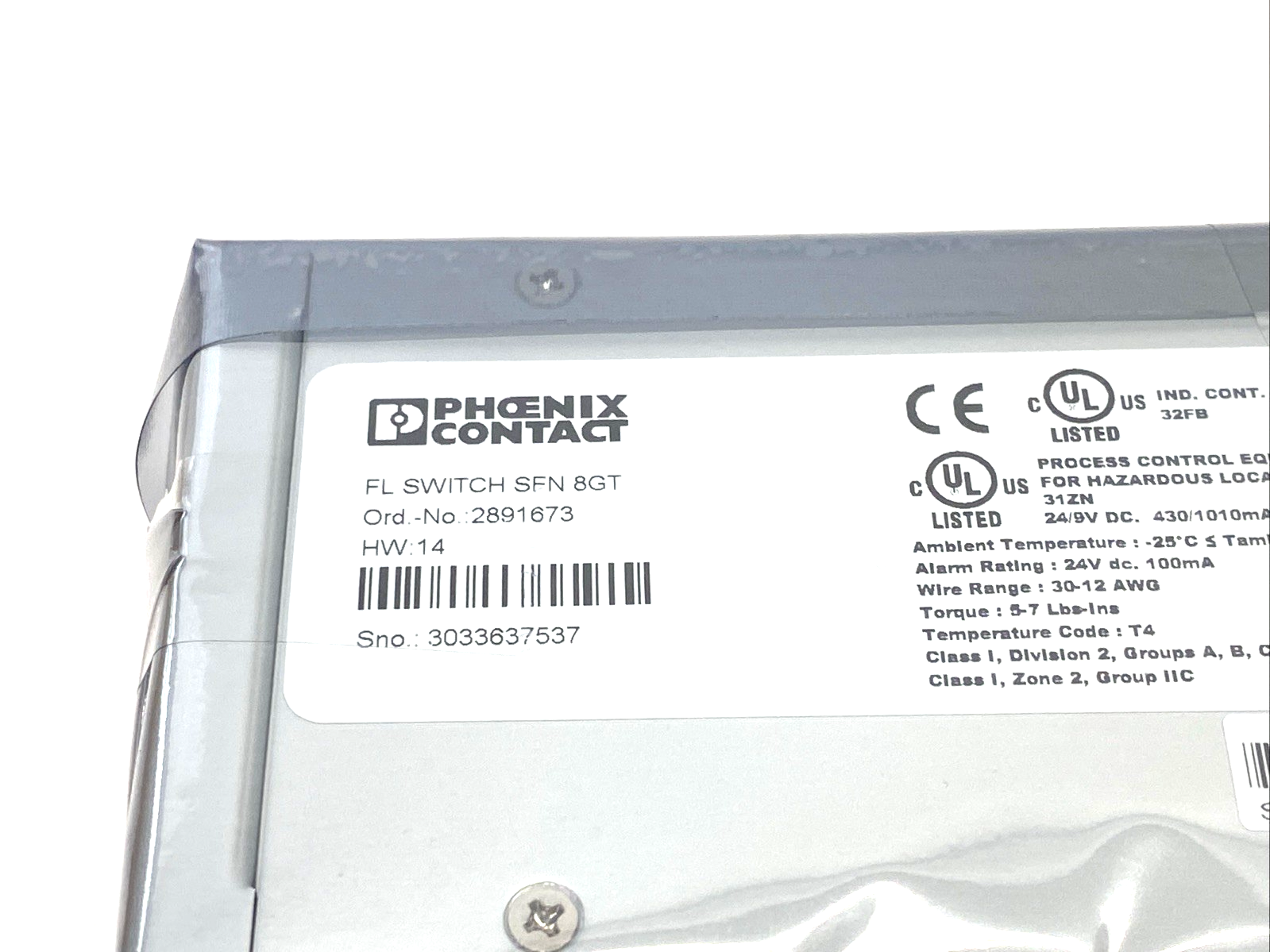 FL SWITCH SFN 8GT | Phoenix Contact Industrial Ethernet Switch 8-Port 2891673 - New – Open box - Maverick Industrial Sales