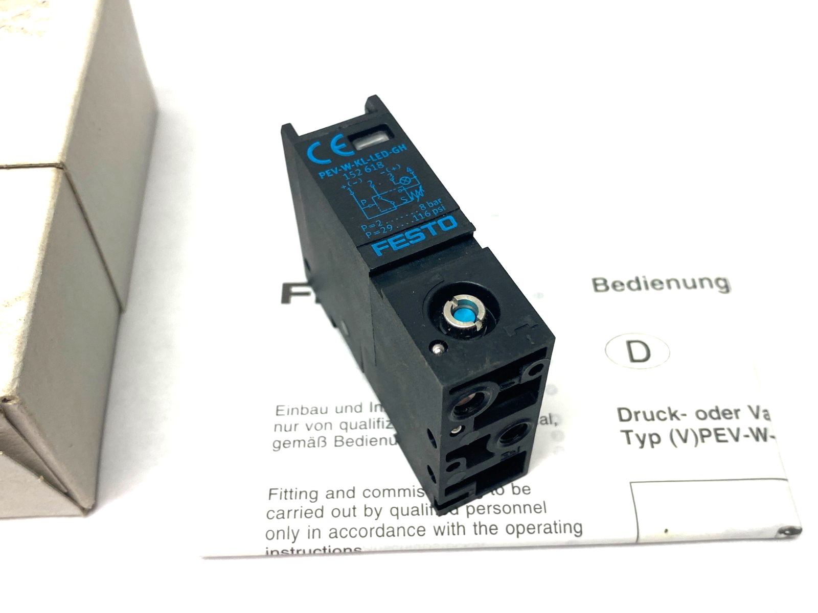 Festo PEV-W-KL-LED-GH Pressure Switch 152618 - Maverick Industrial Sales