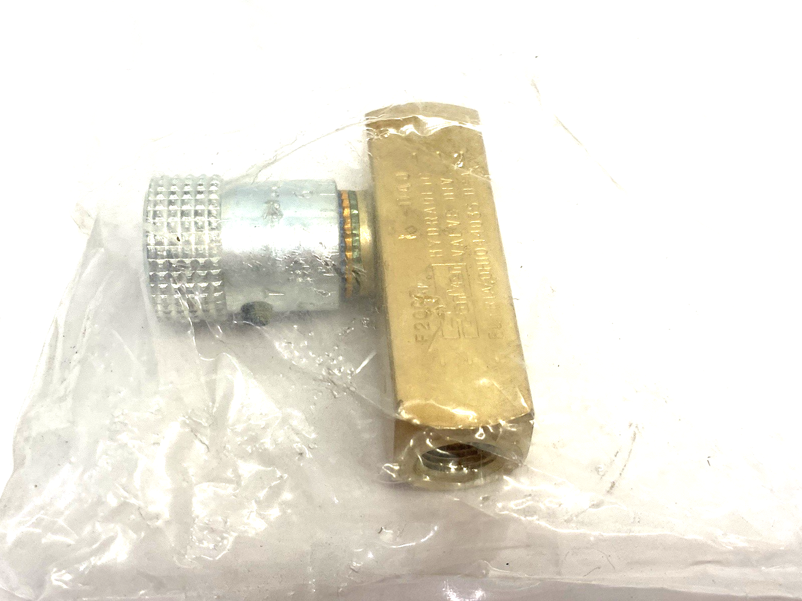 F200B | Parker Colorflow Inline Flow Control Valve, Brass Body, 1/8" Ports - New - Maverick Industrial Sales