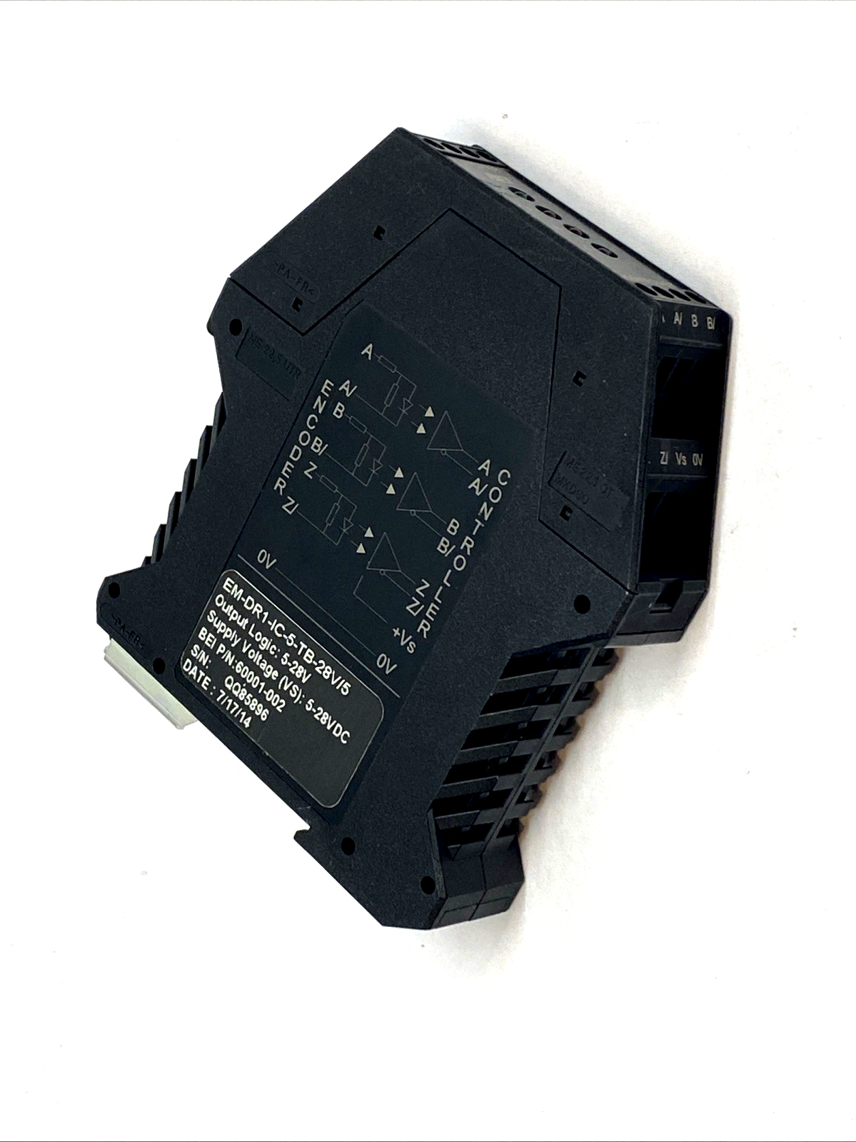 60001-002 | BEI Sensors Optical Isolator Dual Channel 5V 1MHz EM-DR1-IC-50TB-28V/5 - Used - Maverick Industrial Sales