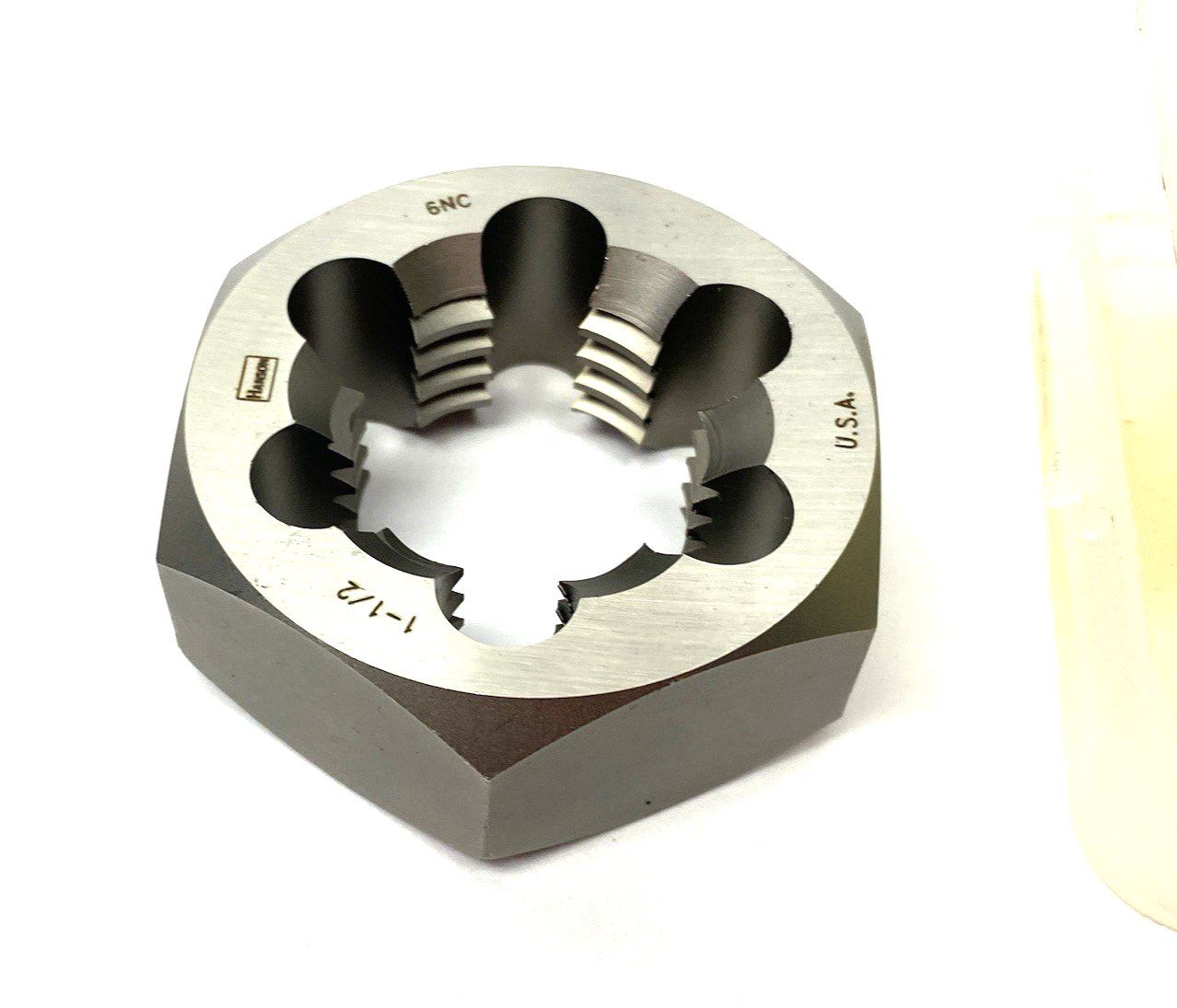 7274 | Irwin® Hanson® Flat Hex Rethreading Die, 1-1/2-6 UNC Thread - New – Open box - Maverick Industrial Sales