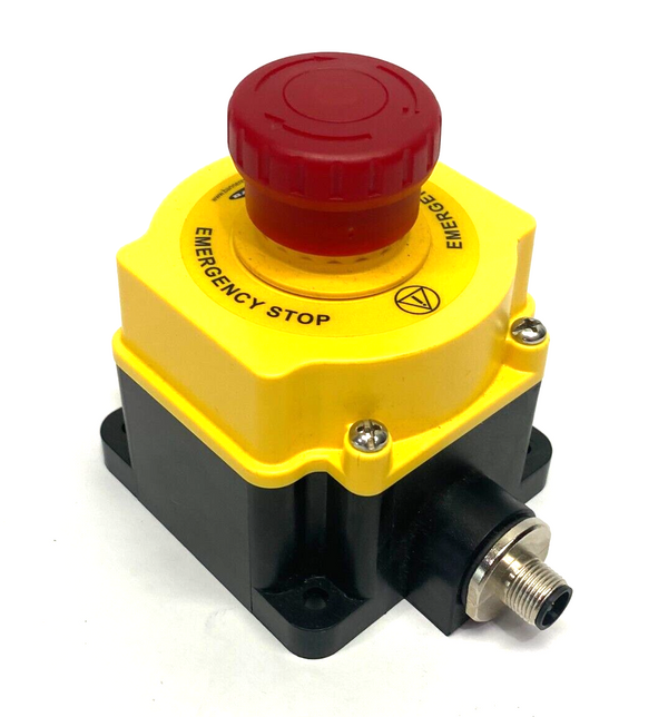 Banner SSA-EB1PL2-12ED1Q8 Flush-Mount Emergency Stop Push Button 40mm 18694 - Maverick Industrial Sales