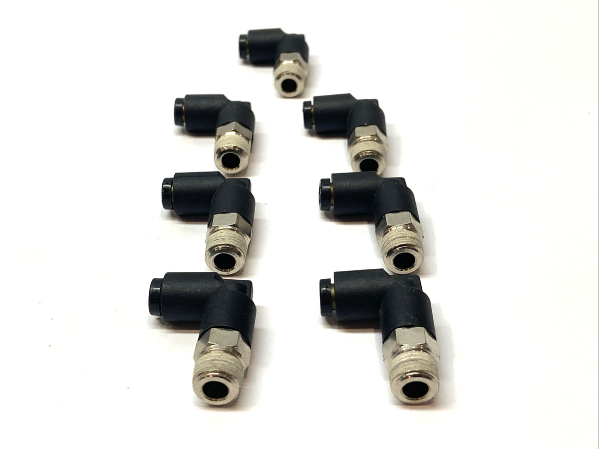 3109 10 14 | Legris Push to Connect Threaded Elbow Fitting LOT OF 7 - New – Open box - Maverick Industrial Sales