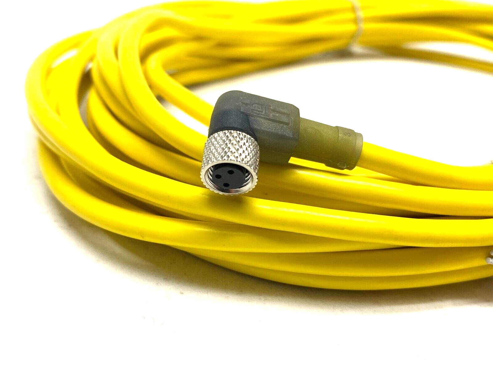 Lumberg RKMWV 3-593/10M Single End Cordset M8 Angled 3-Pin to Straight 3-Pin - Maverick Industrial Sales