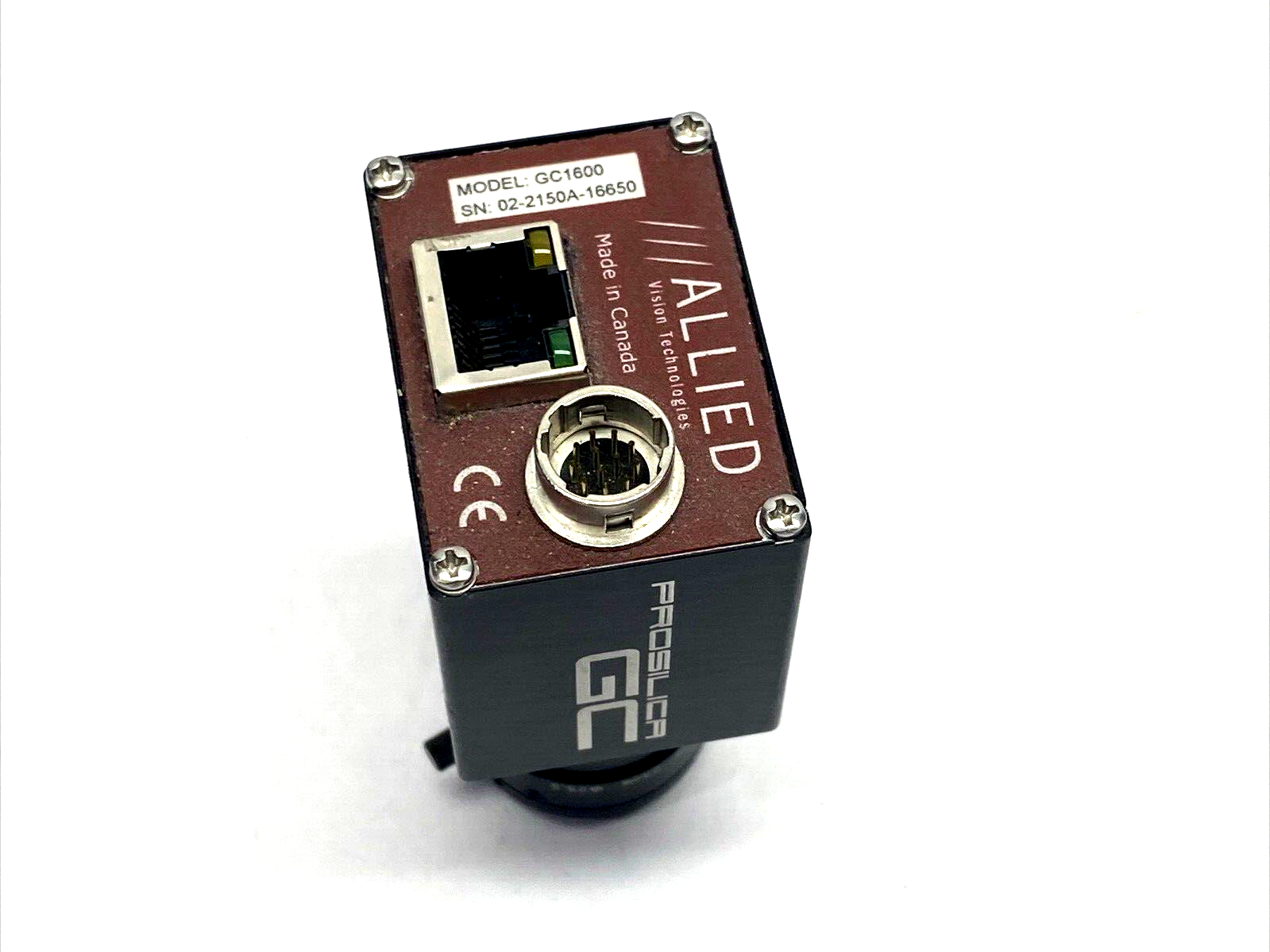 Allied Vision GC1600 Prosilica GC GigE Camera w/ Tamron 25mm 1:1.6 25.5 Lens - Maverick Industrial Sales
