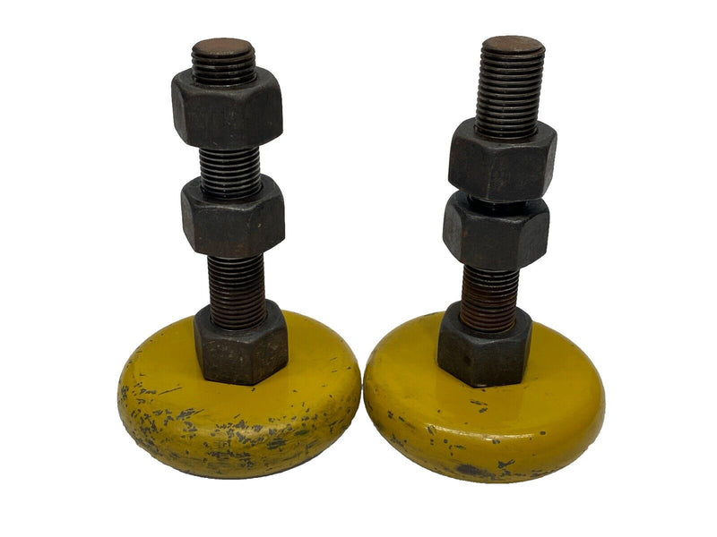 Industrial Machine Foot 7-1/2" Height 3-1/2" Dia Foot Pad LOT OF 2 - Maverick Industrial Sales